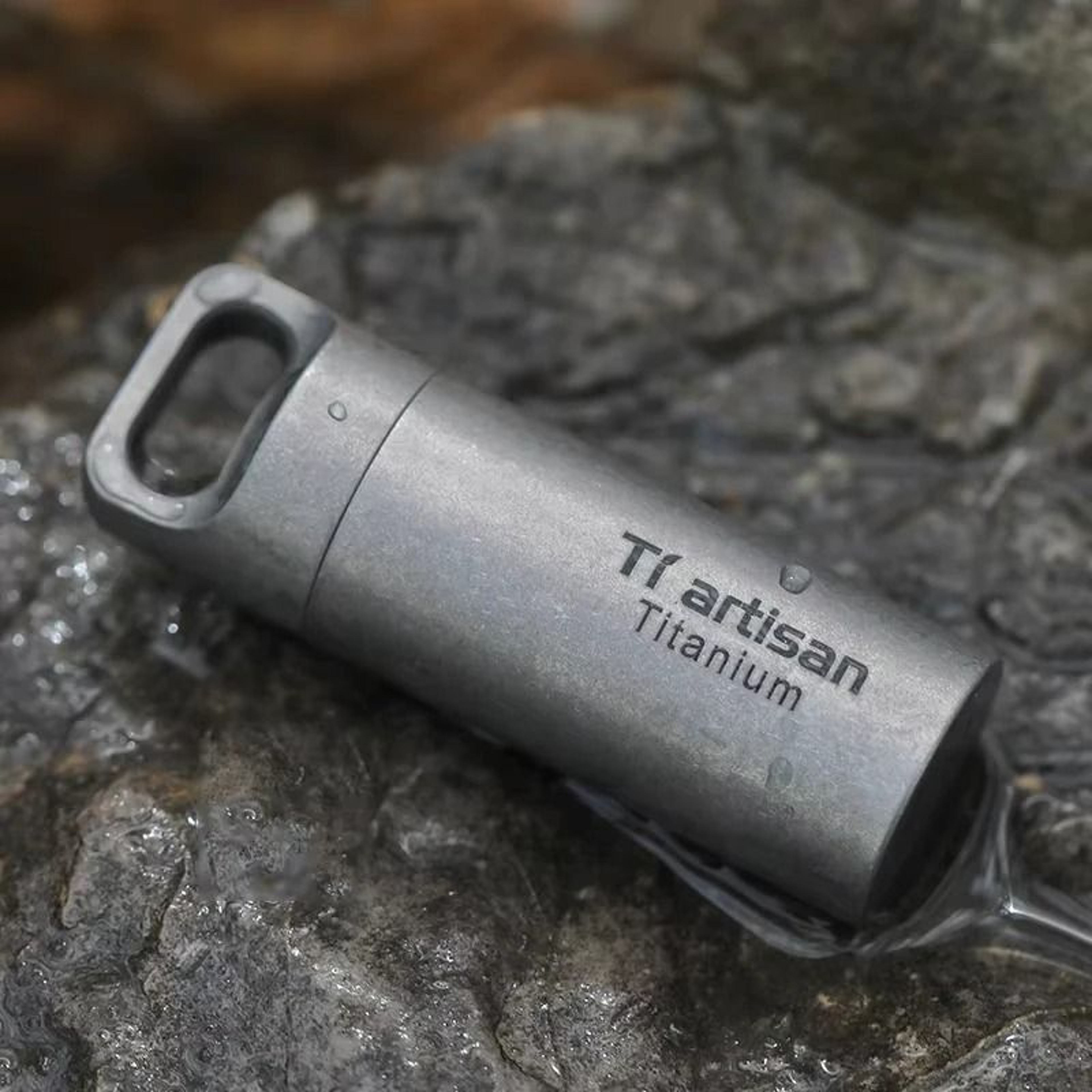 Titanium Mini Portable Pill Bottle Waterproof Medicine Container 1