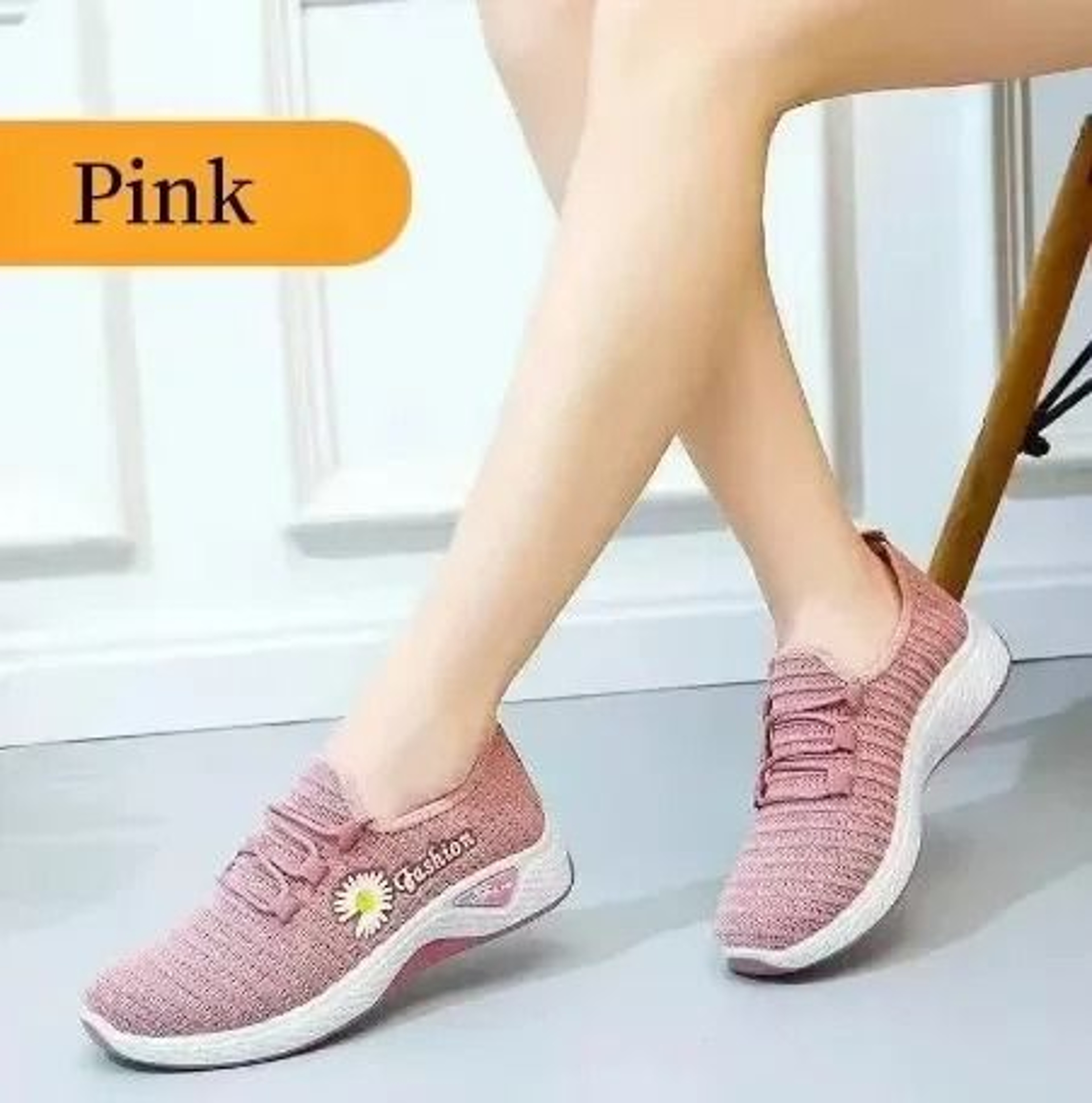 Women Running Shoes Breathable Soft Sole Casual Net Sneakers 7