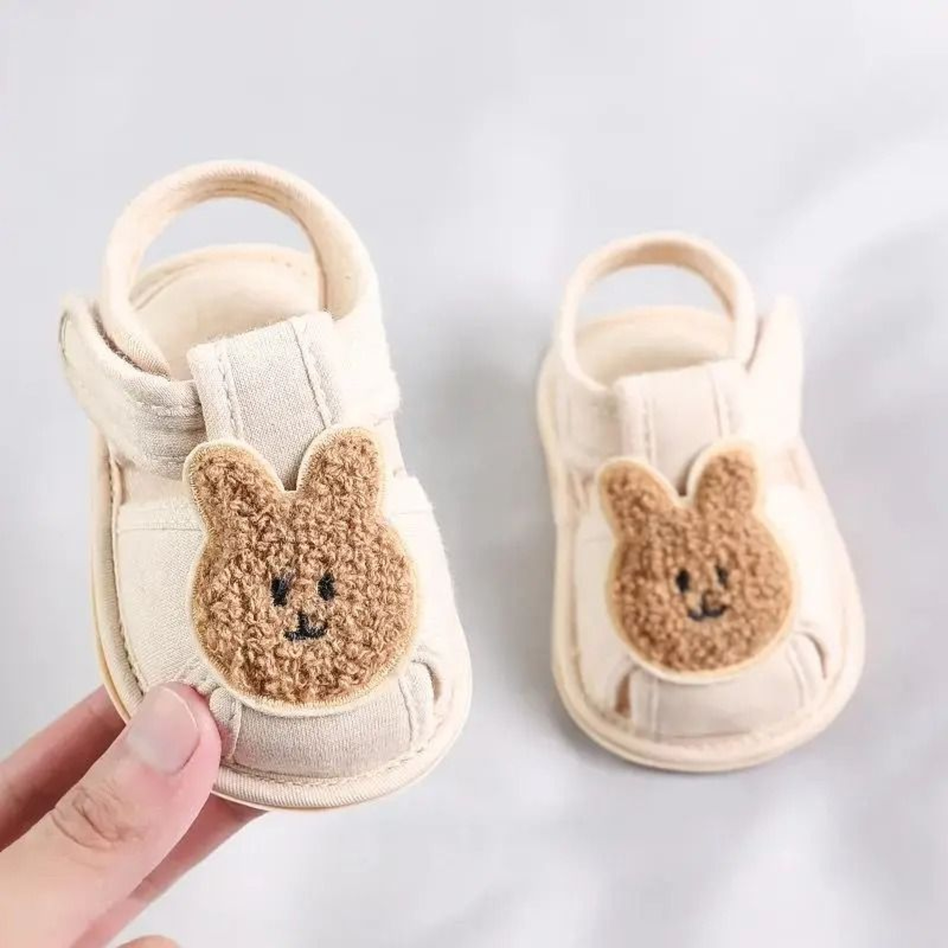 Cute Bear Soft Sole Baby Sandals Anti Kick First Step Shoes 1