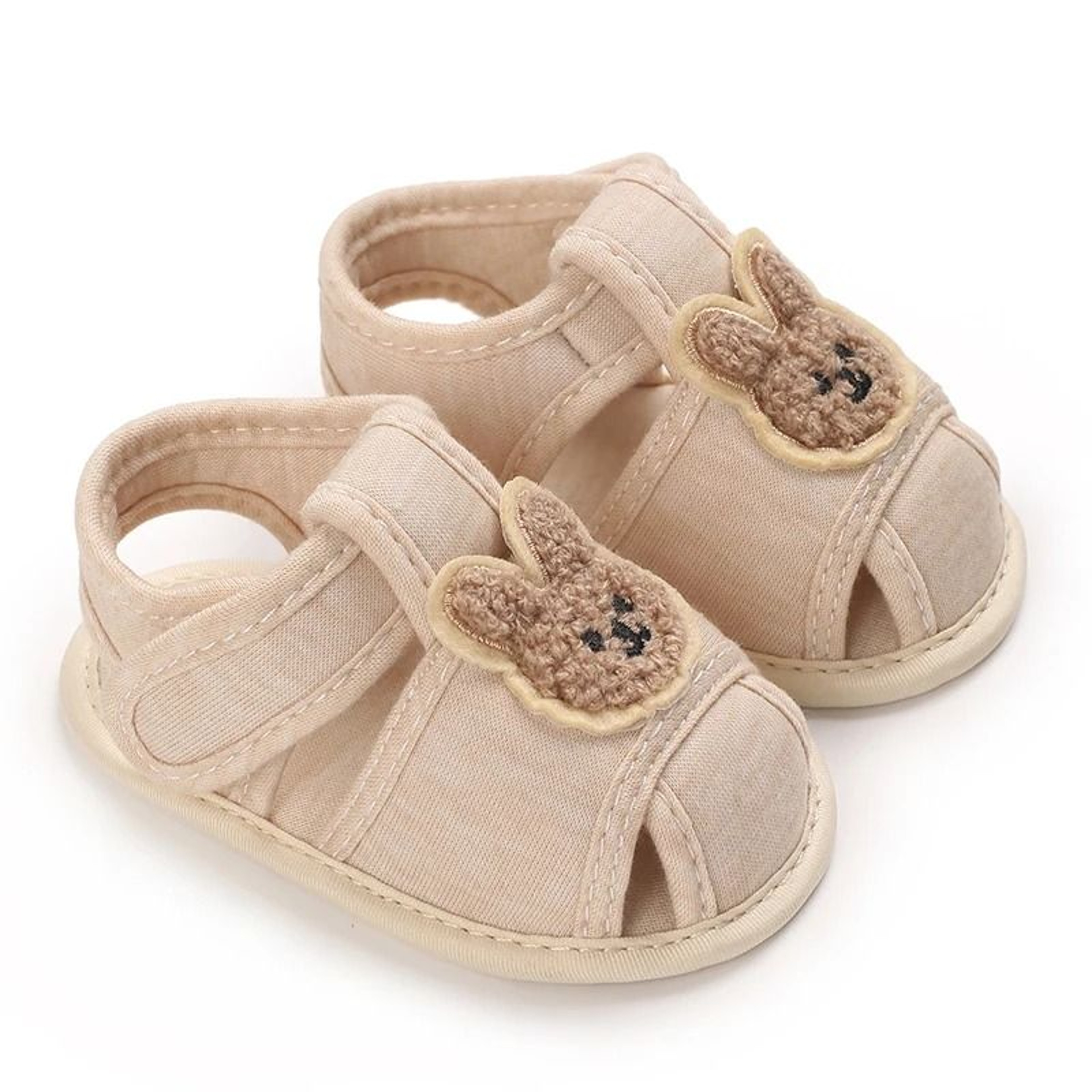 Cute Bear Soft Sole Baby Sandals Anti Kick First Step Shoes 2