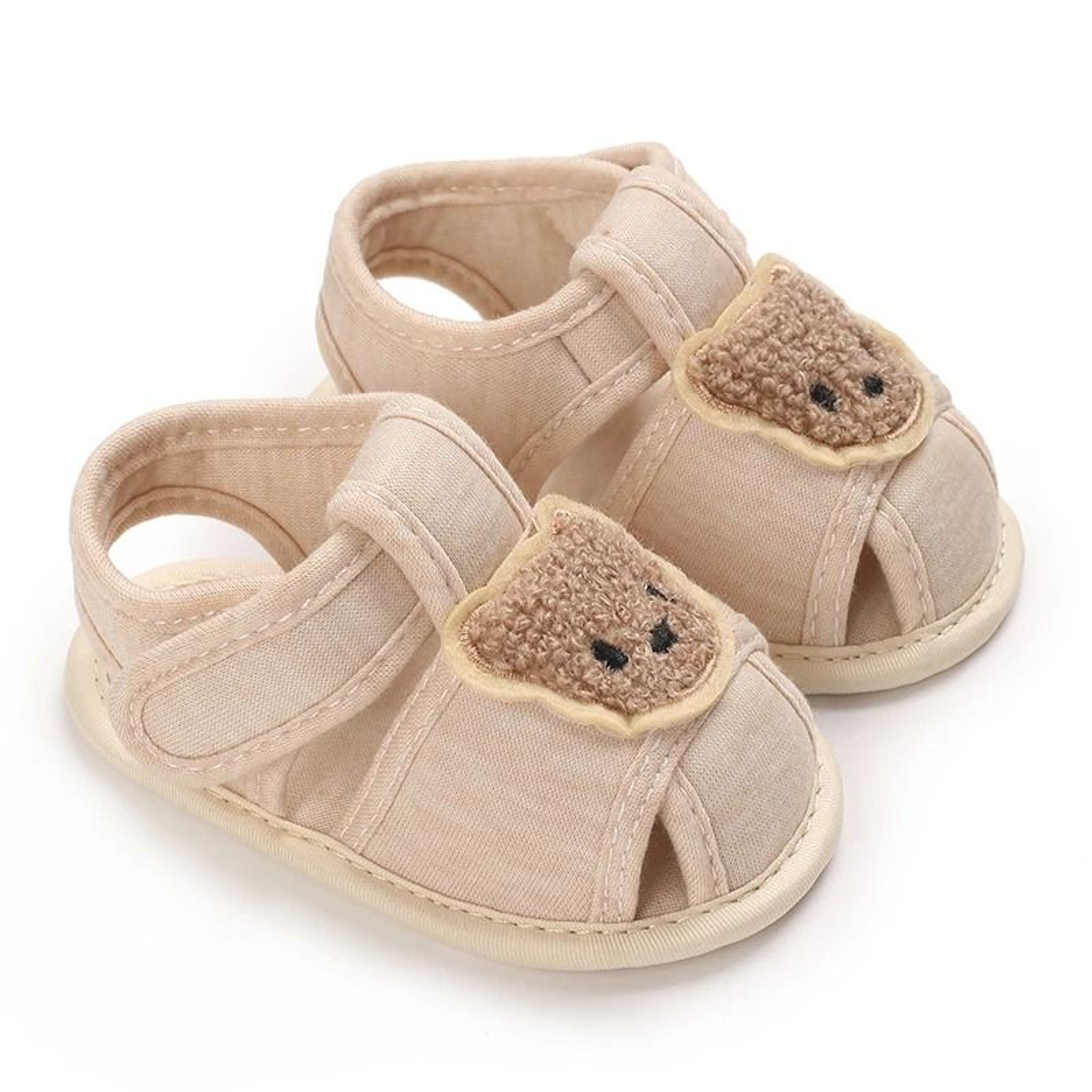 Cute Bear Soft Sole Baby Sandals Anti Kick First Step Shoes 4