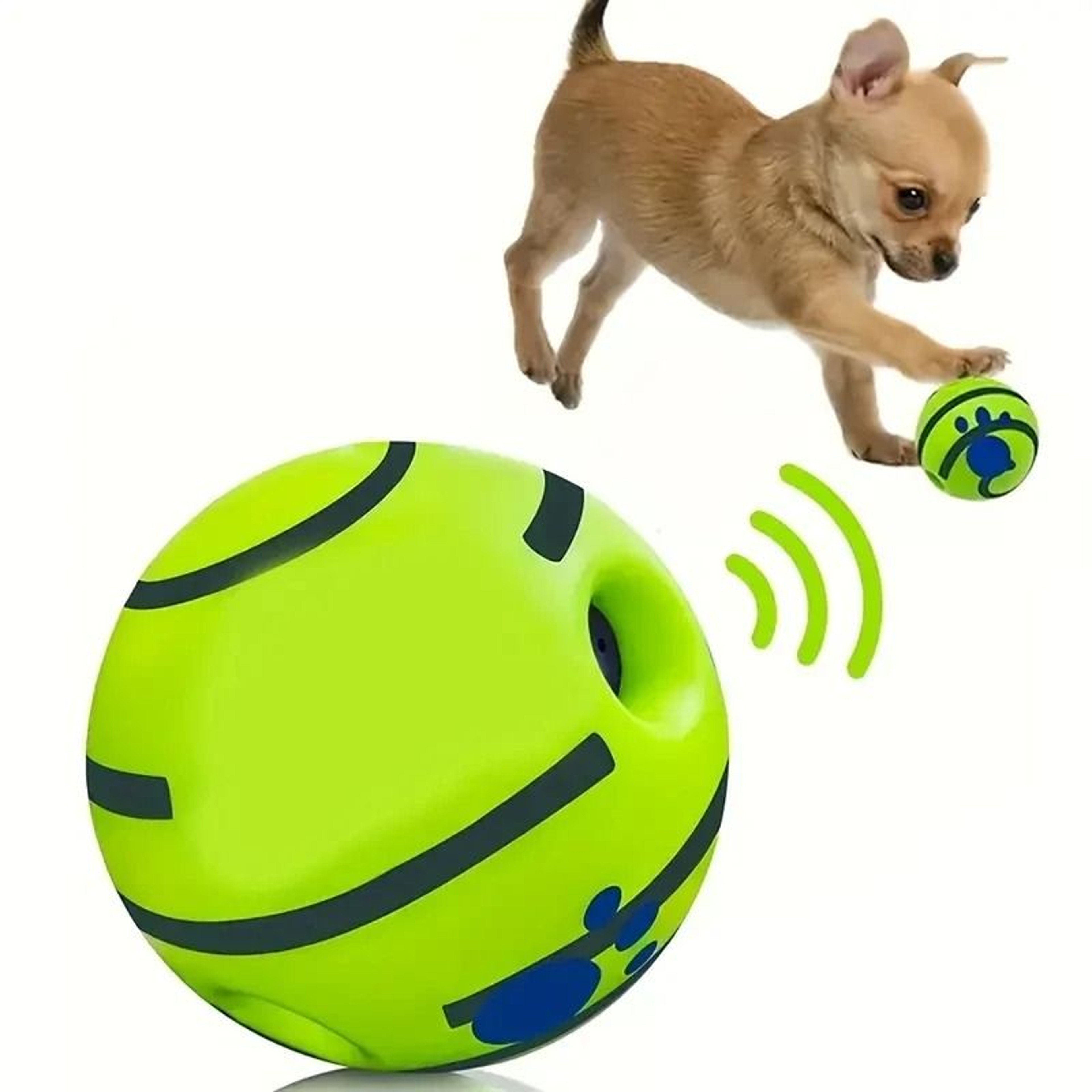 Funny Interactive Giggle Ball Dog Toy For Mental Stimulation And Play 0