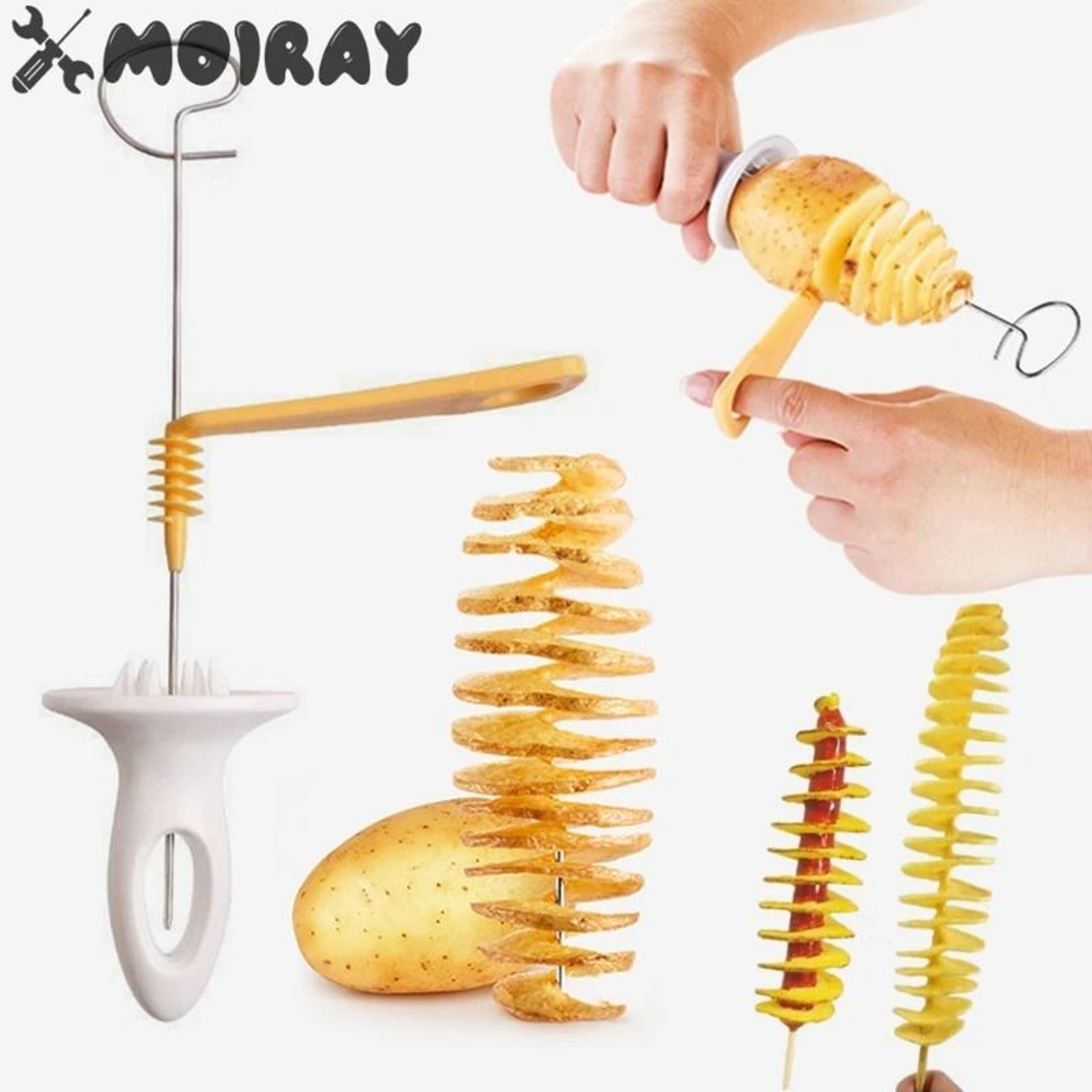 Spiral Potato Cutter Twisted Slice Vegetable Spiral Slicer Kitchen Tool 0