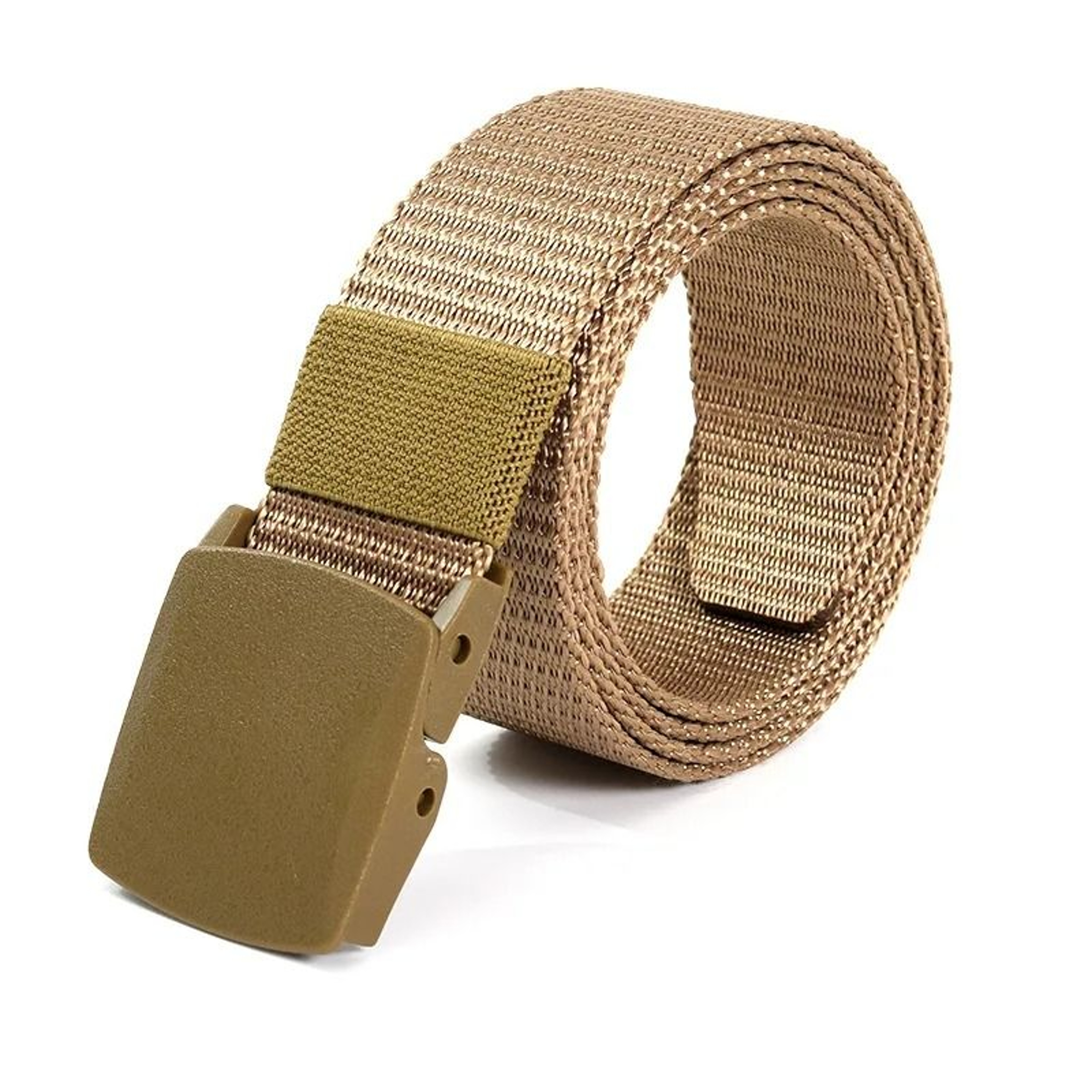 Nylon Tactical Belt With Plastic Buckle Lightweight Metal Free Canvas Belt 3