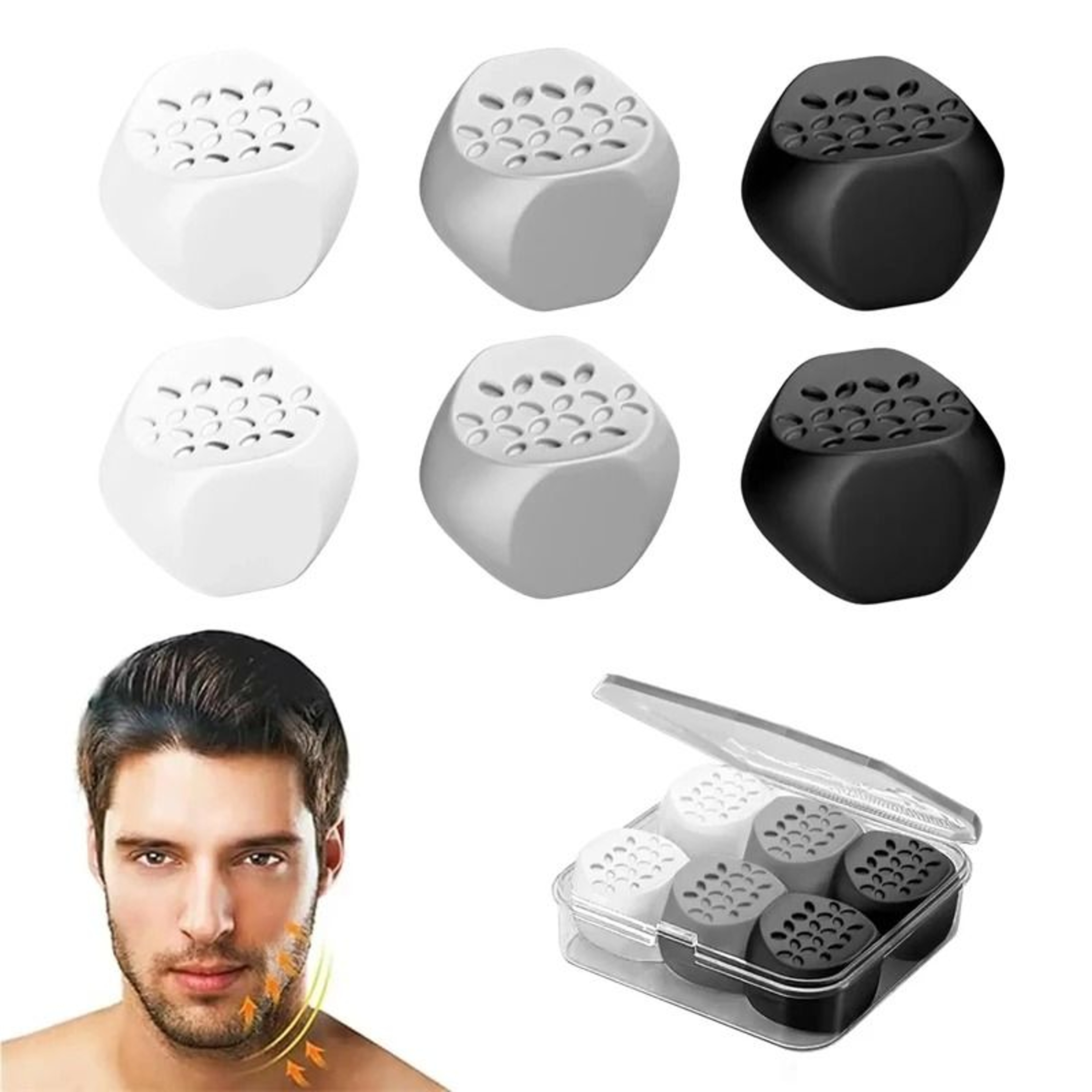 Anti Aging Jaw Exerciser Silicone Face Toning Balls For Jawline Training 0