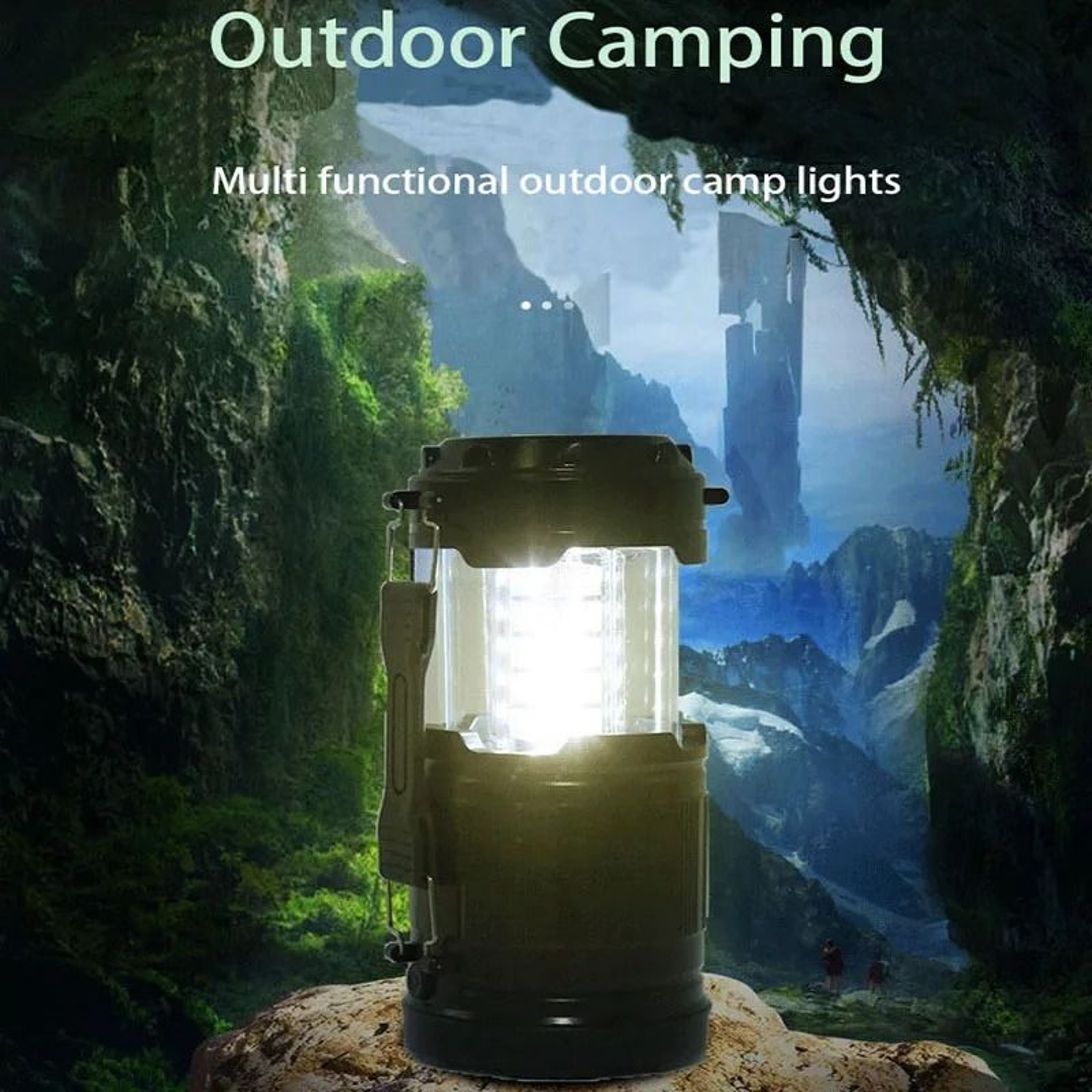 Portable LED Camping Lantern With Telescopic Design For Outdoor And Emergency Use 1