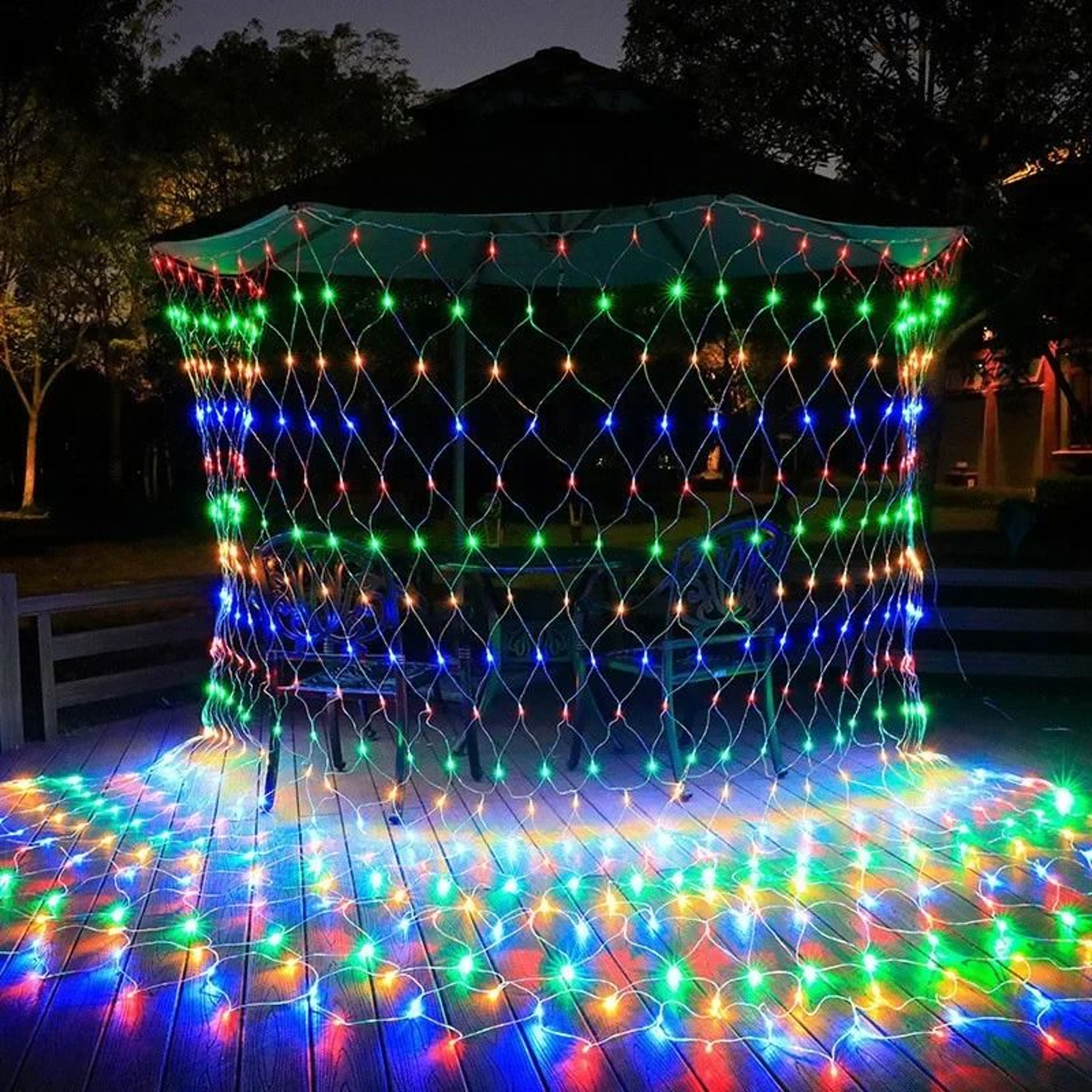 Christmas Net Mesh LED String Light For Holiday Party And Garden Decoration 8