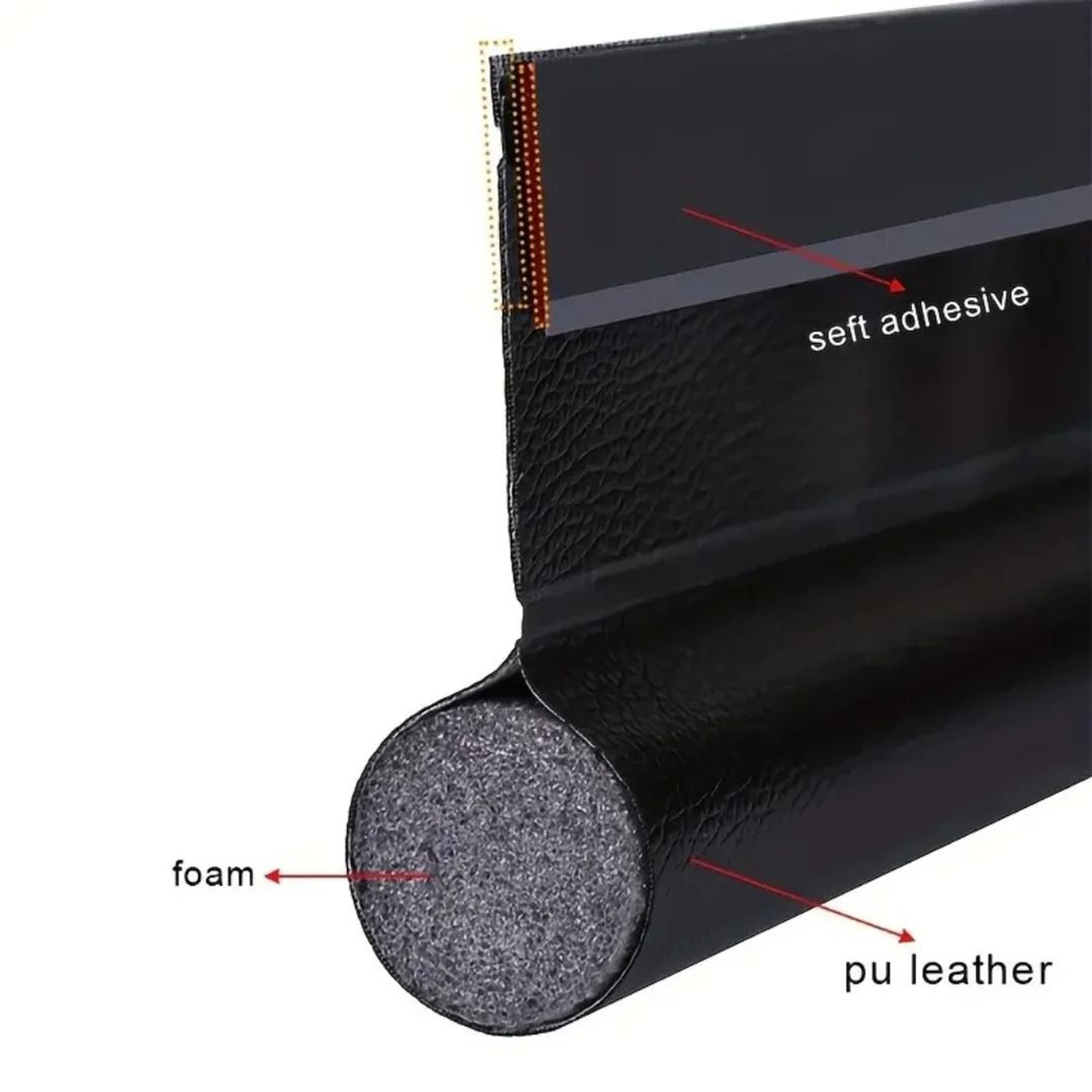 Adjustable Door Bottom Sealing Strip With Foam Draft Blocker For Weather Protection 3