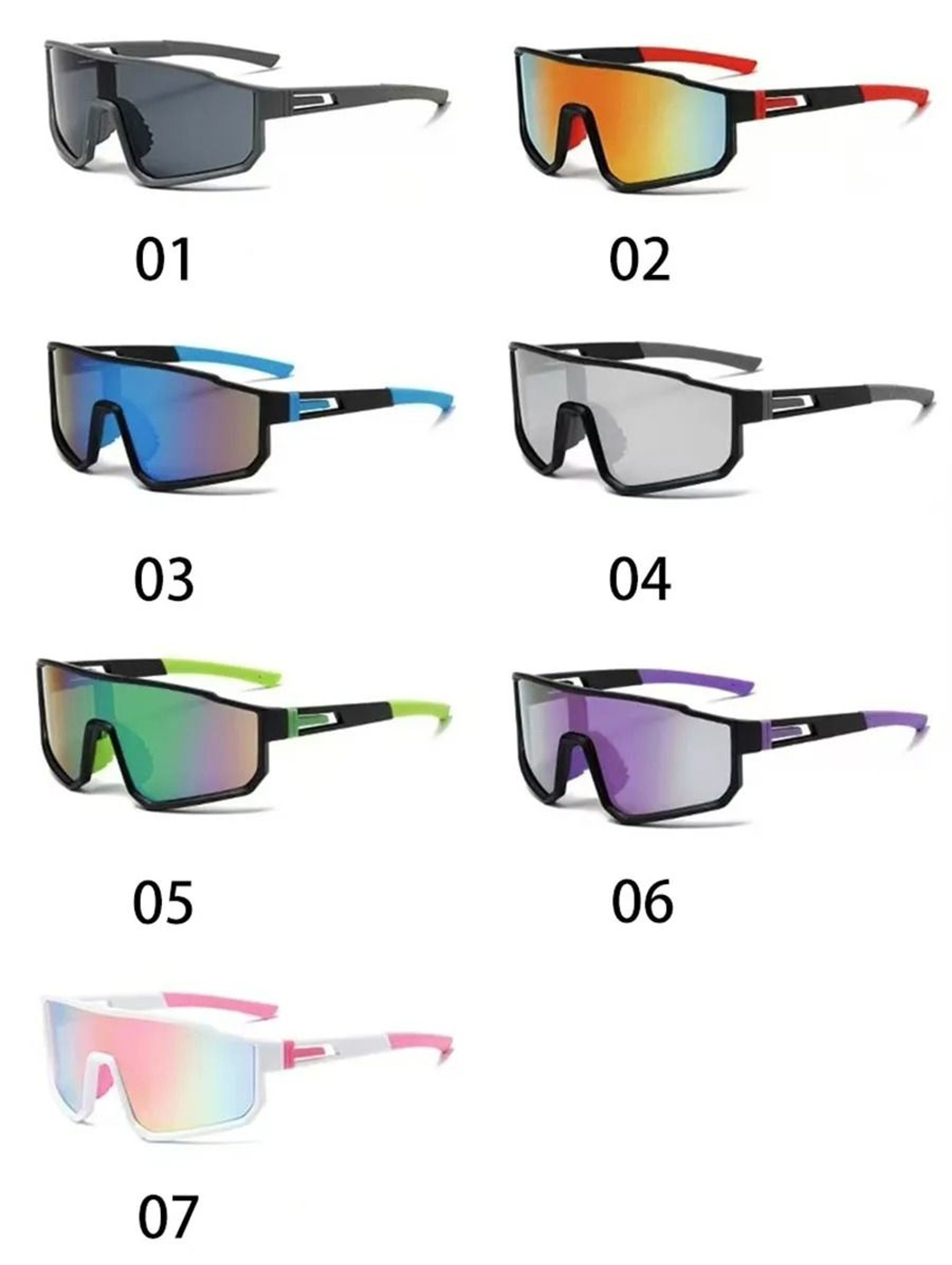 Oversized Cycling Sunglasses For Men With Windproof Color Coated Lenses 5