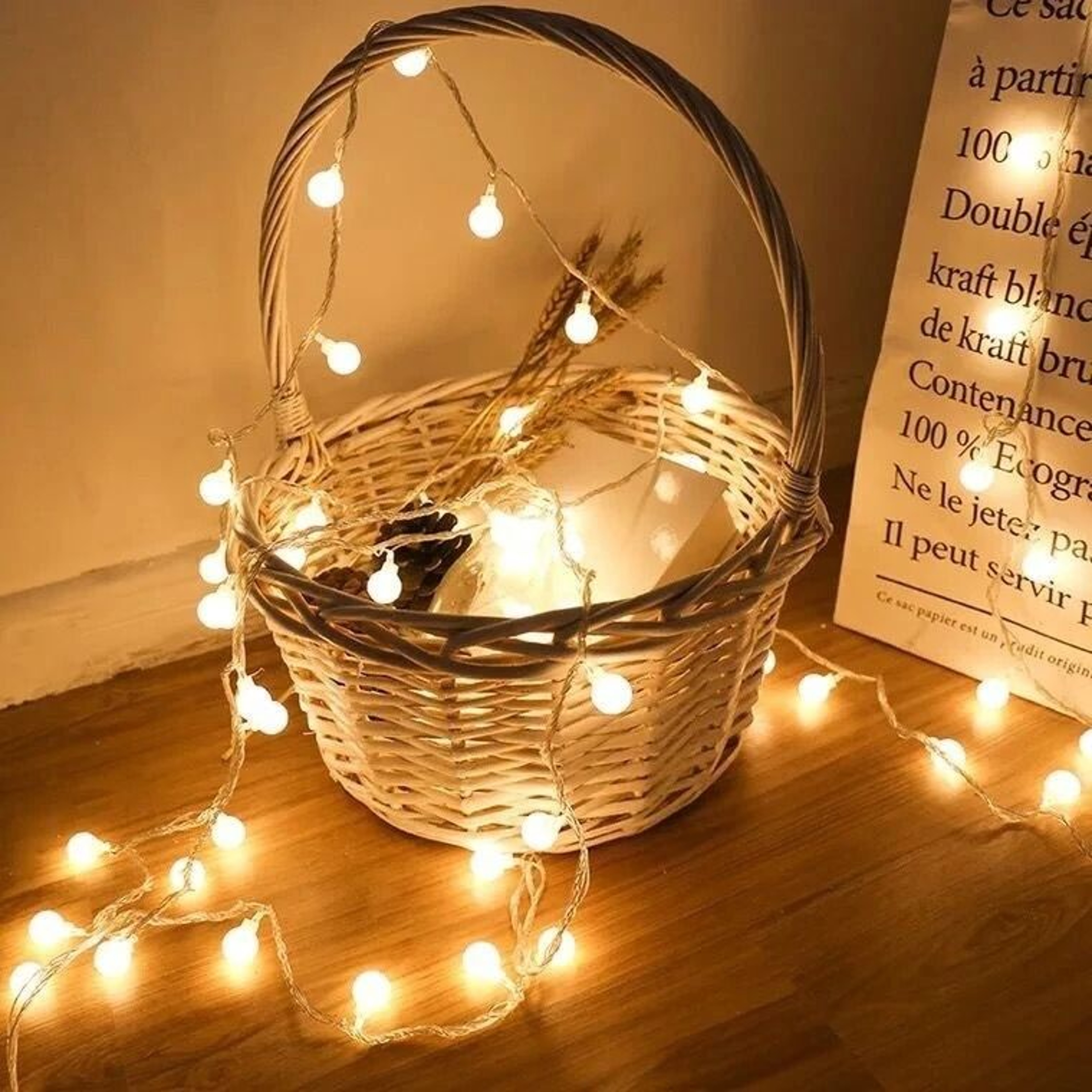 10M Ball LED String Lights With USB Or Battery Power For Outdoor And Indoor Decoration 1