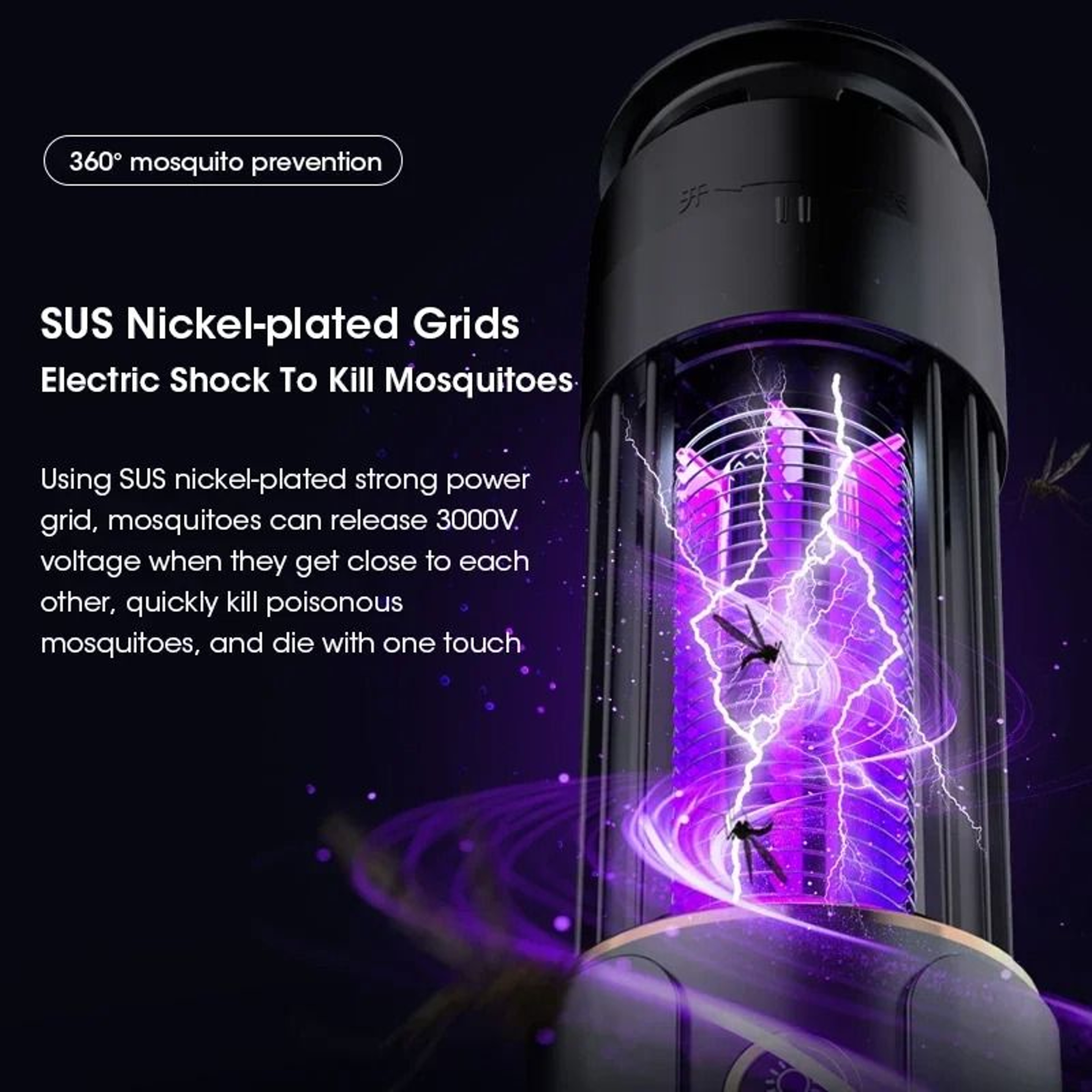 USB And Battery Powered Mosquito Killer Lamp  Insect Trap Lantern For Home And Outdoor Use 3