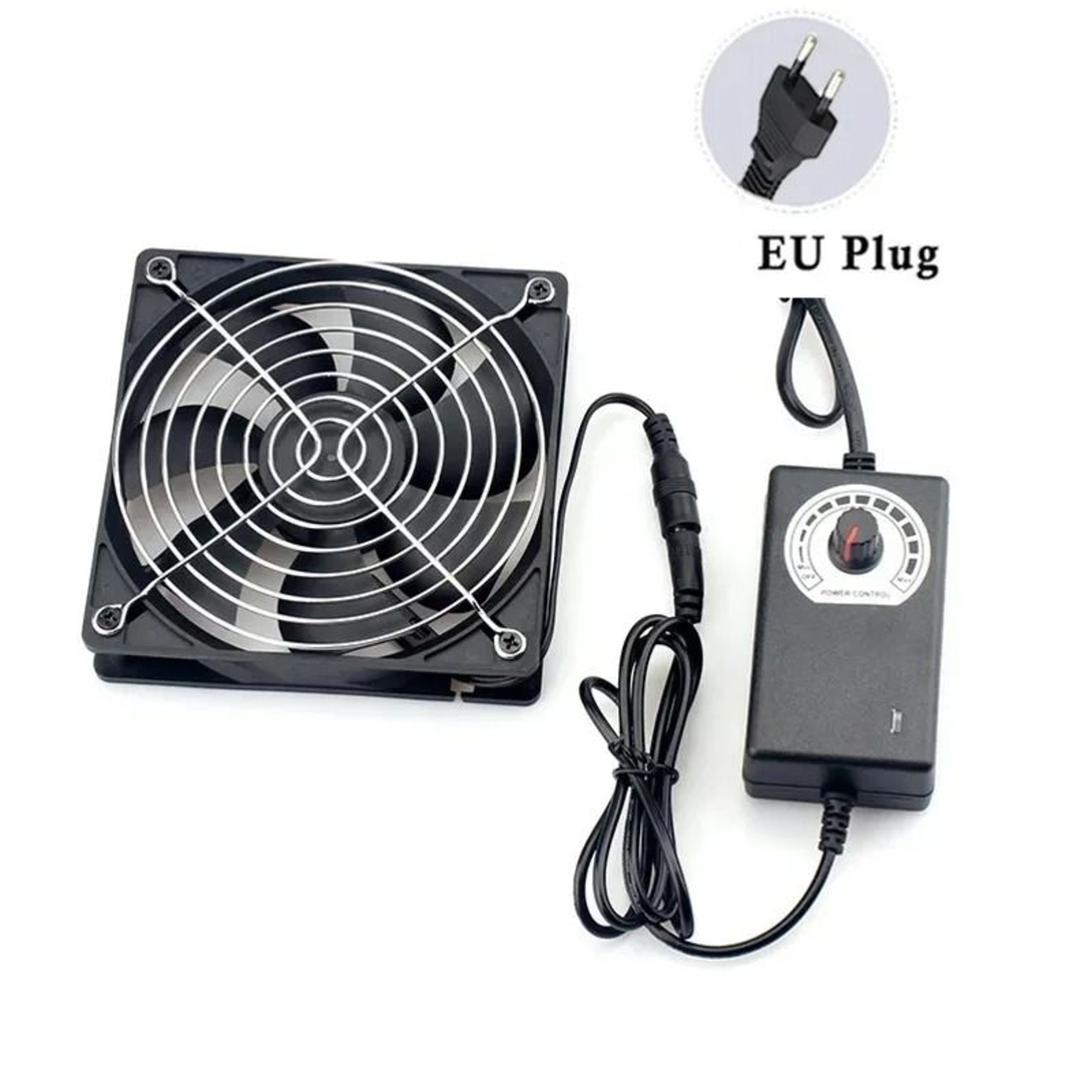 12cm Exhaust Cooling Fan With Adjustable Controller For Bathroom Workstations And Server Cabinets 6