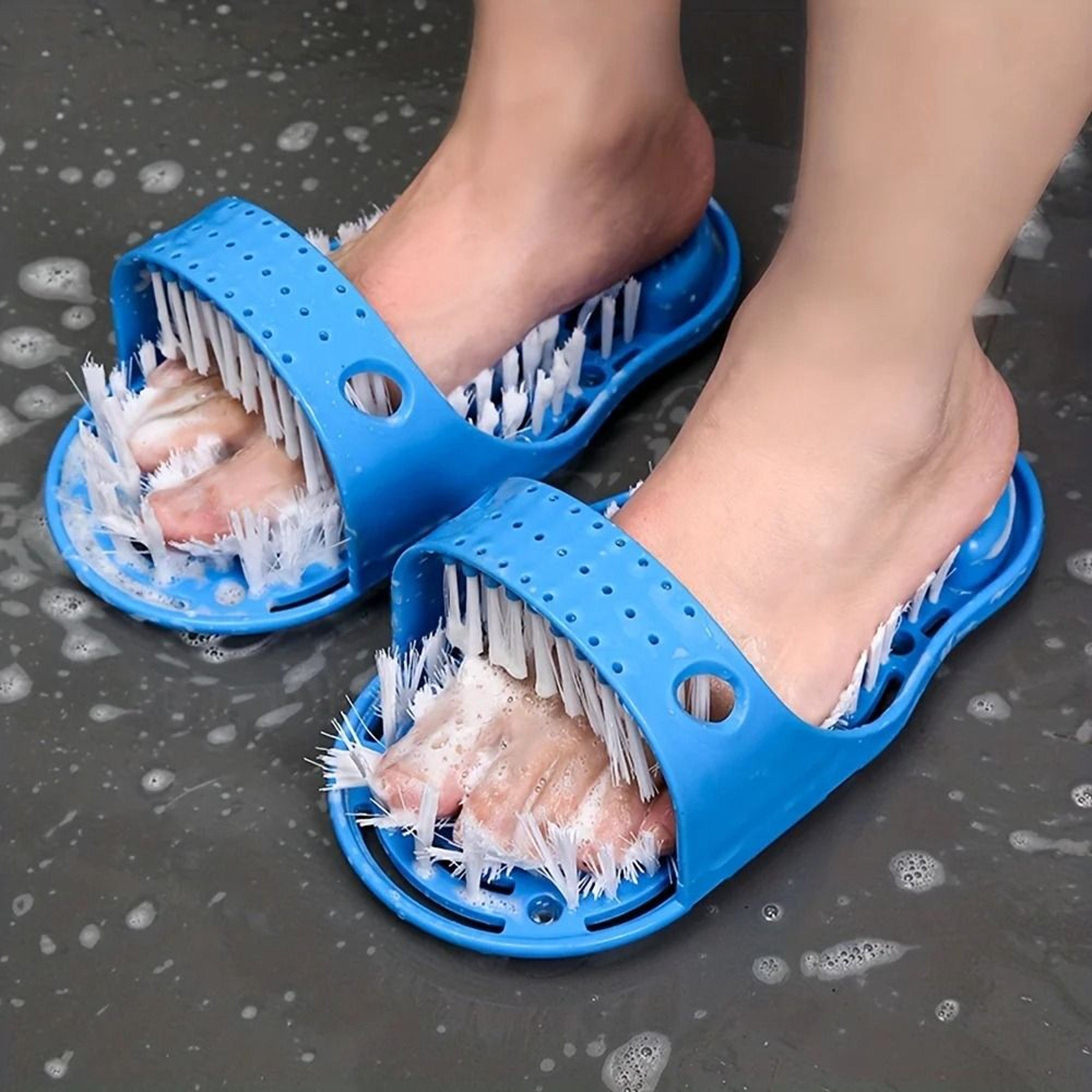 Shower Foot Cleaner Brush For Scrubbing And Massaging With Strong Suction Cup Grip 7