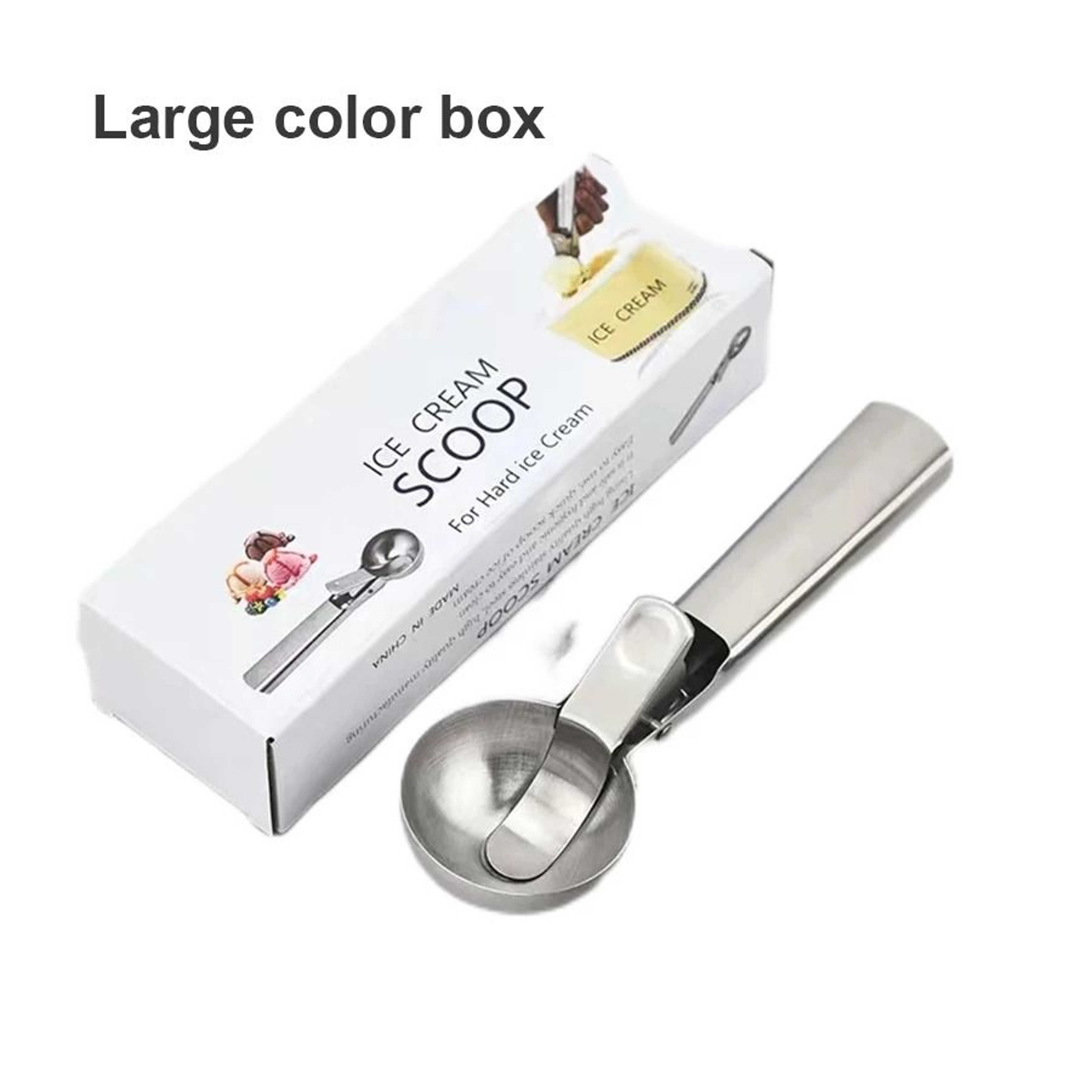 Stainless Steel Dual Purpose Ice Cream And Fruit Scoop 7