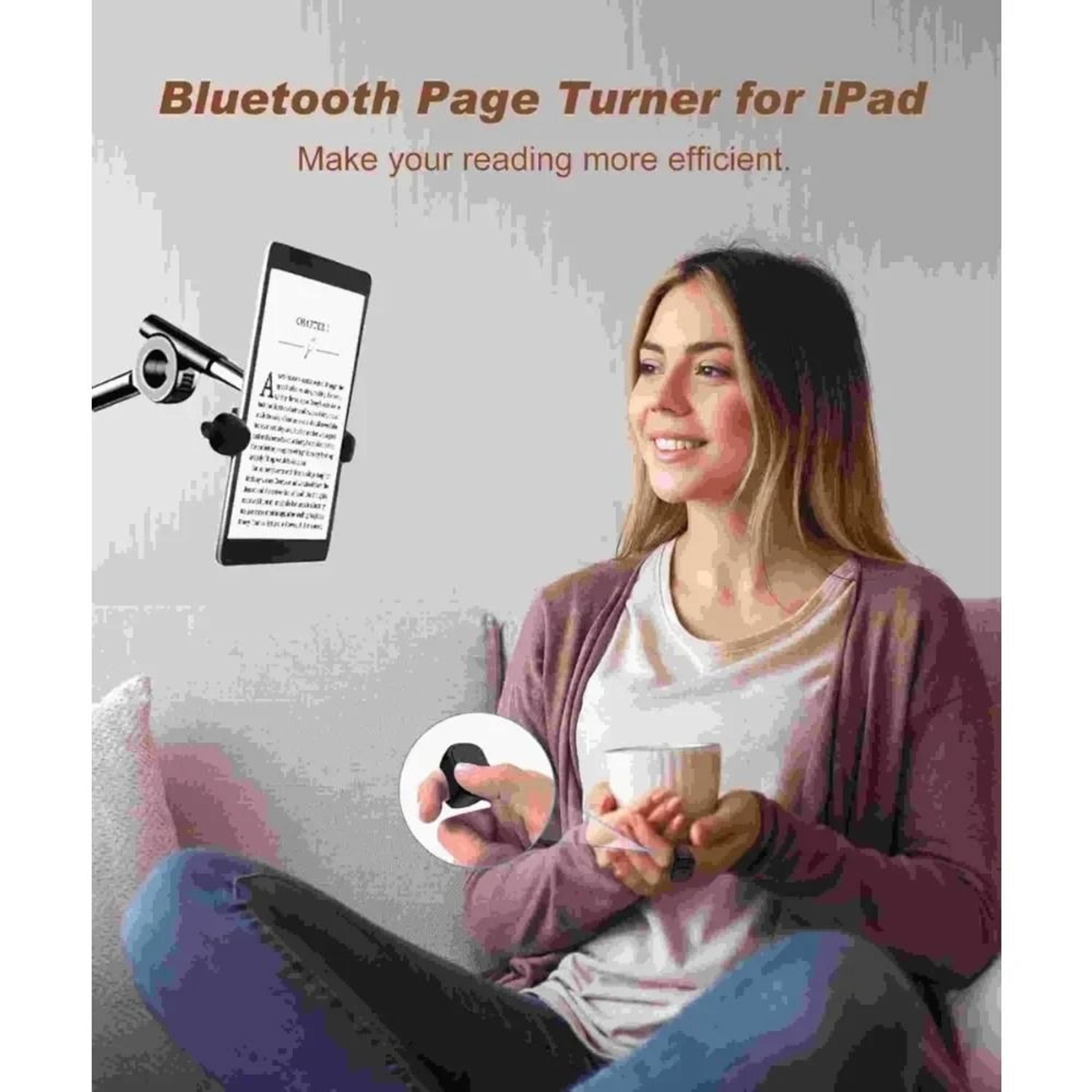 Bluetooth PageTurning And Camera Control Ring Remote For Phones And Tablets 2