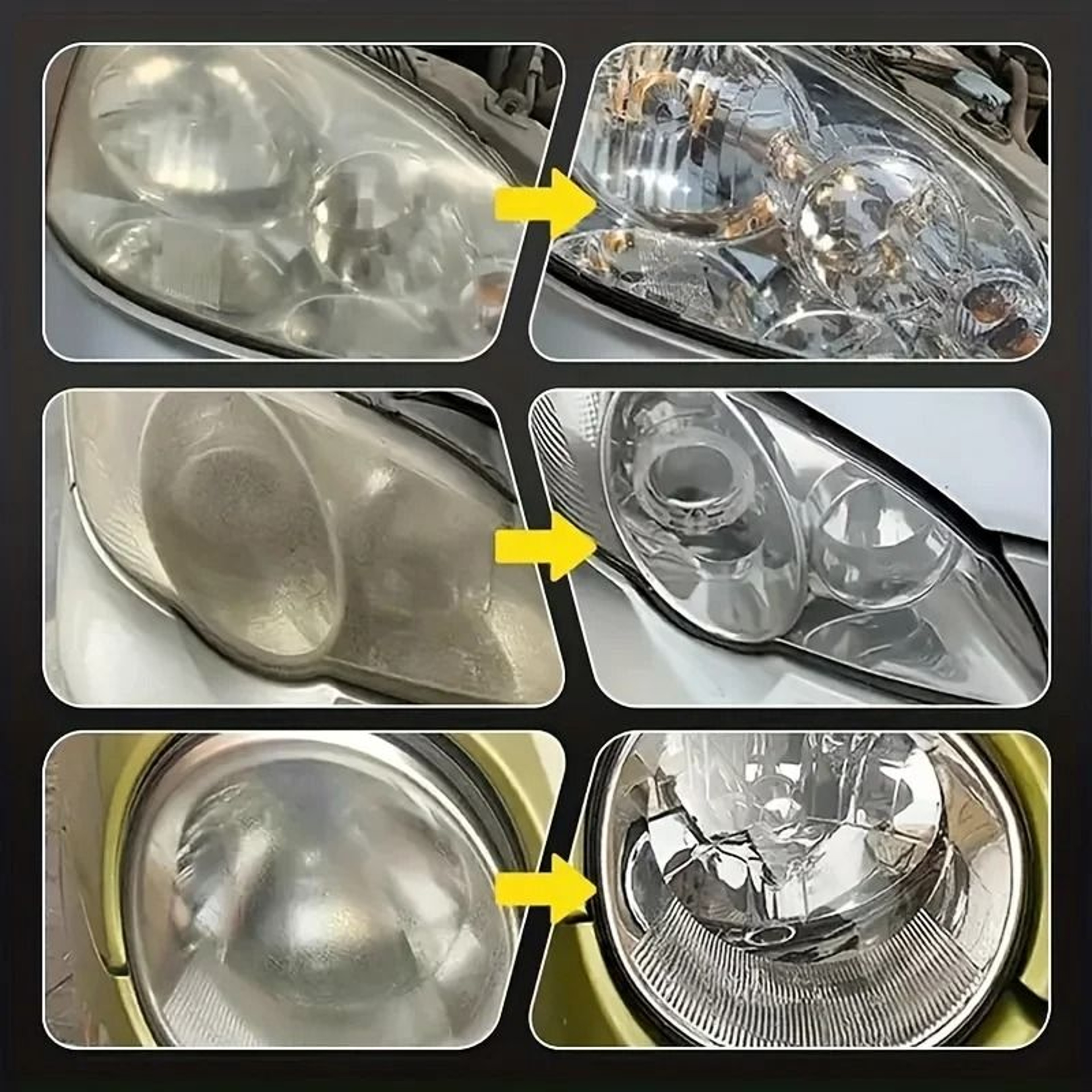 Car Headlight Restoration Polishing Kit Scratch Remover And Oxidation Cleaner Repair Paste For Head 1