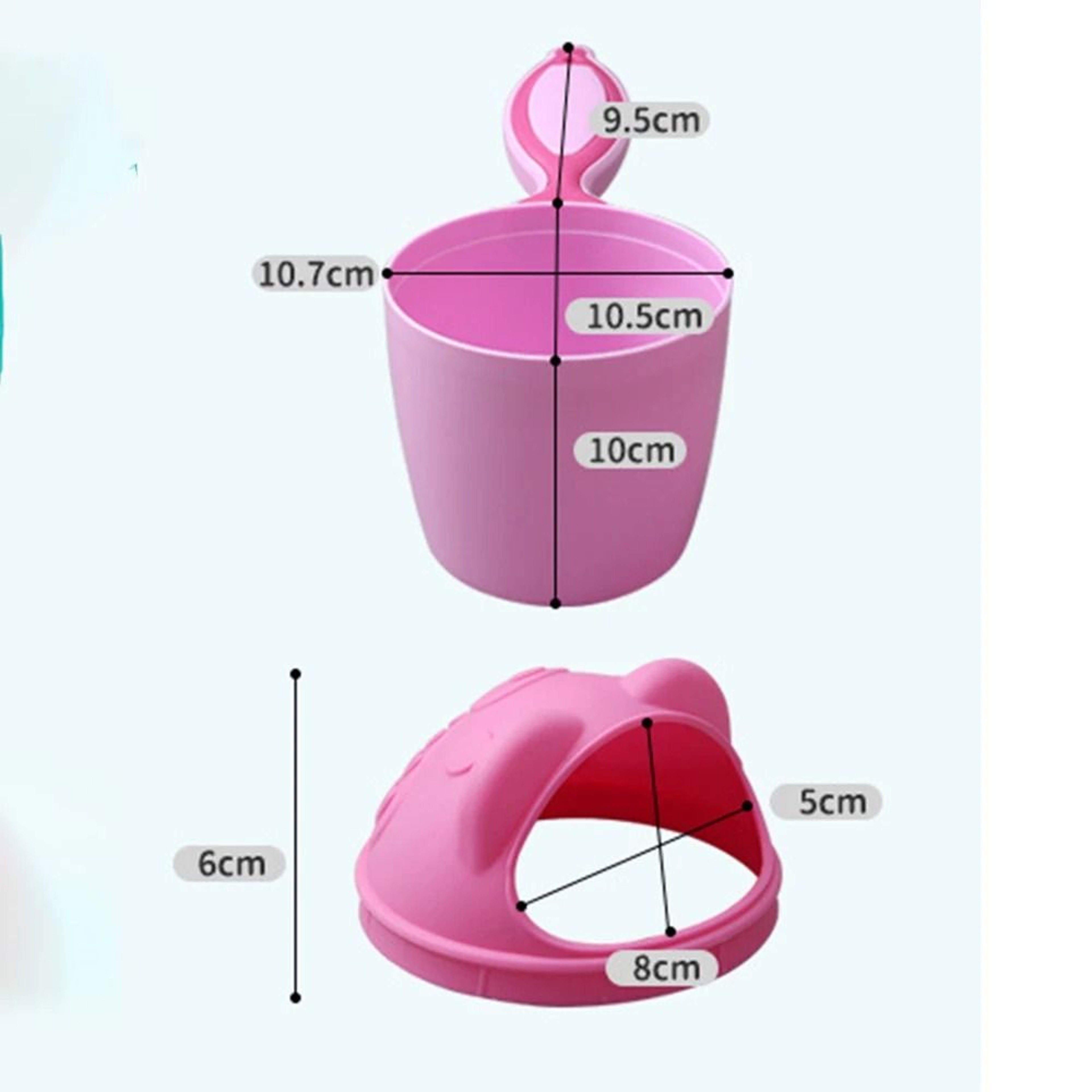 Cute Cartoon Baby Bath Caps Toddler Shampoo Cup Washing Hair Cup Kids Bath Tool 1