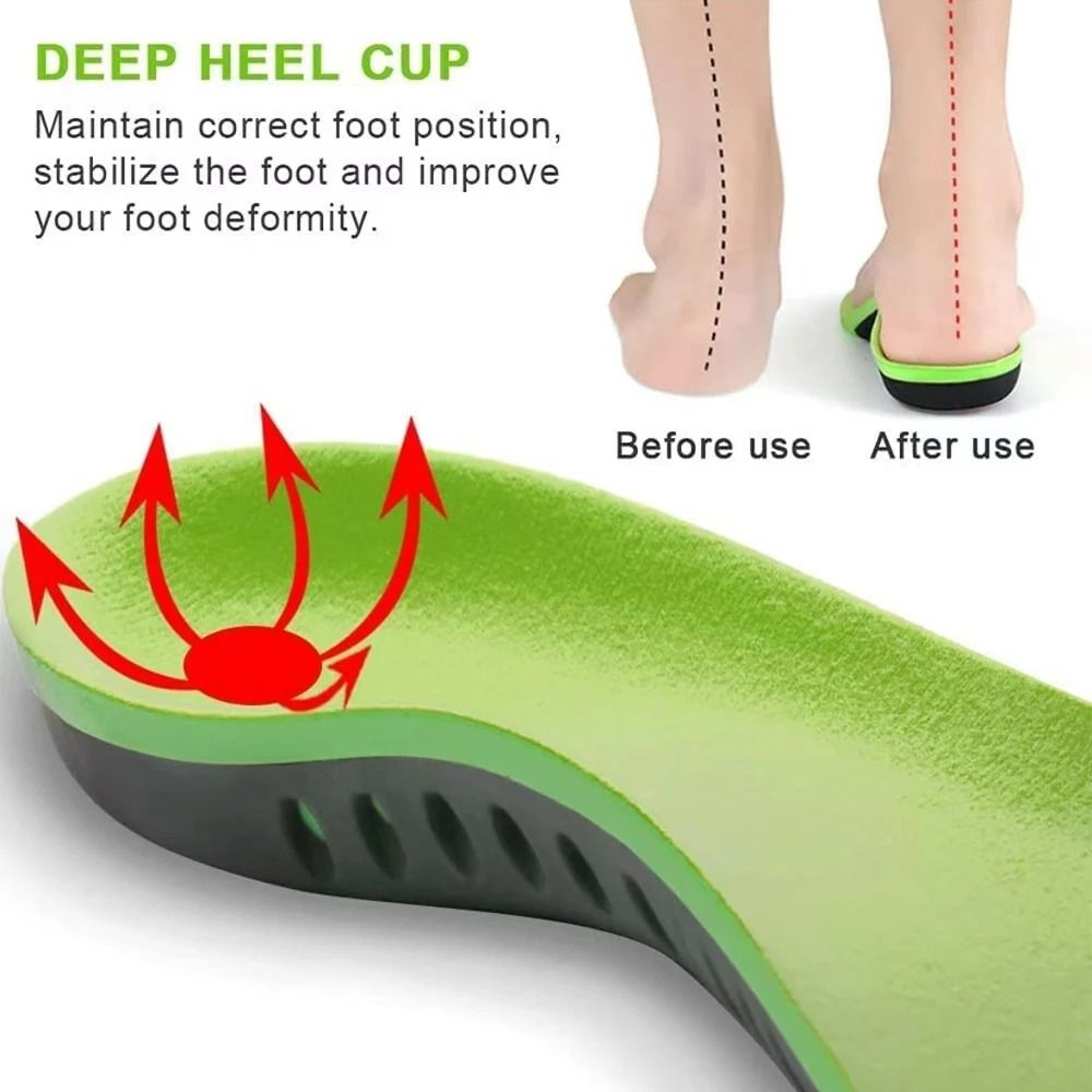 Premium Silicone Gel Insoles For Men And Women Orthopedic Arch Support Sports Insoles 1