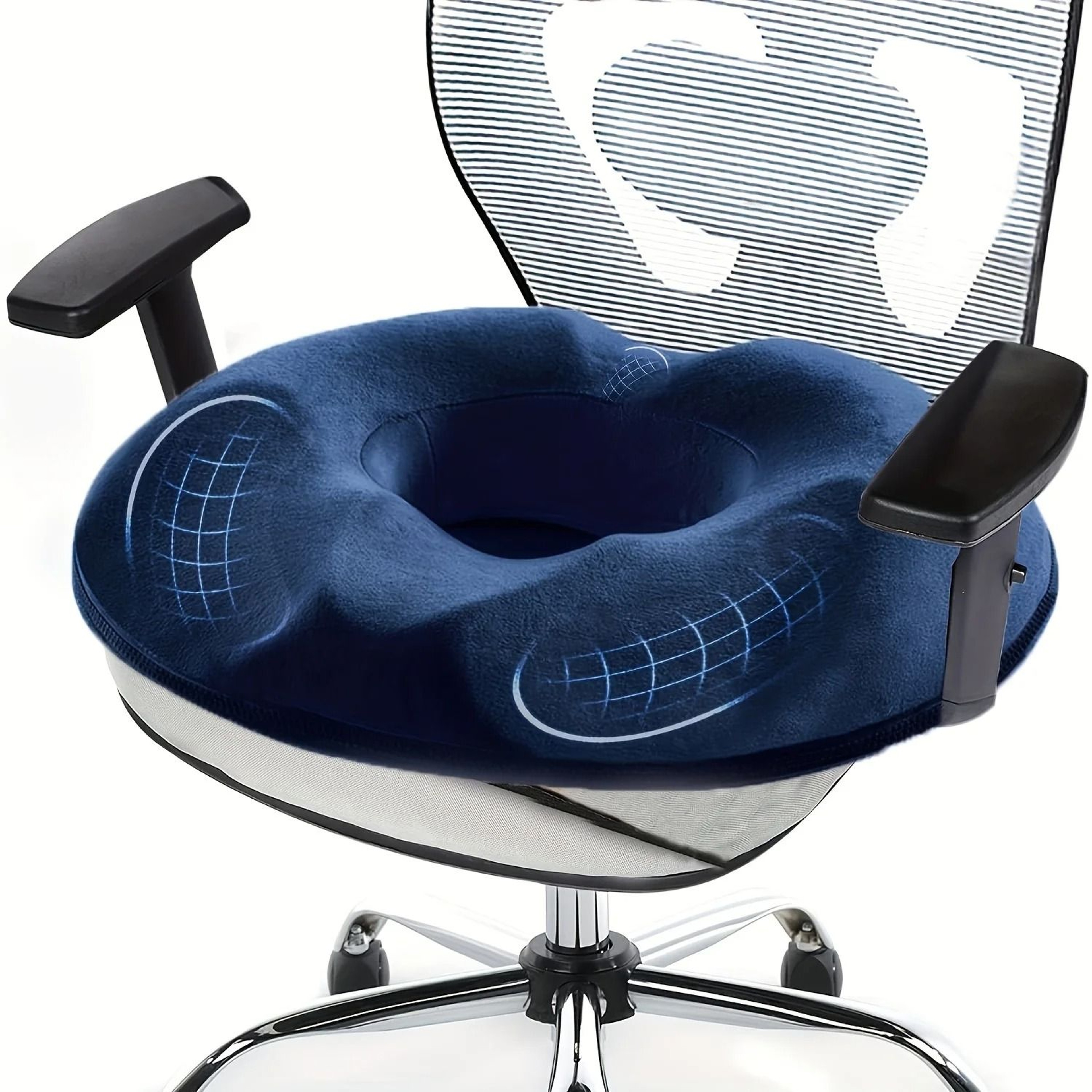 Corrective Memory Foam Donut Pillow Sciatica And Hemorrhoid Support Seat Cushion 0