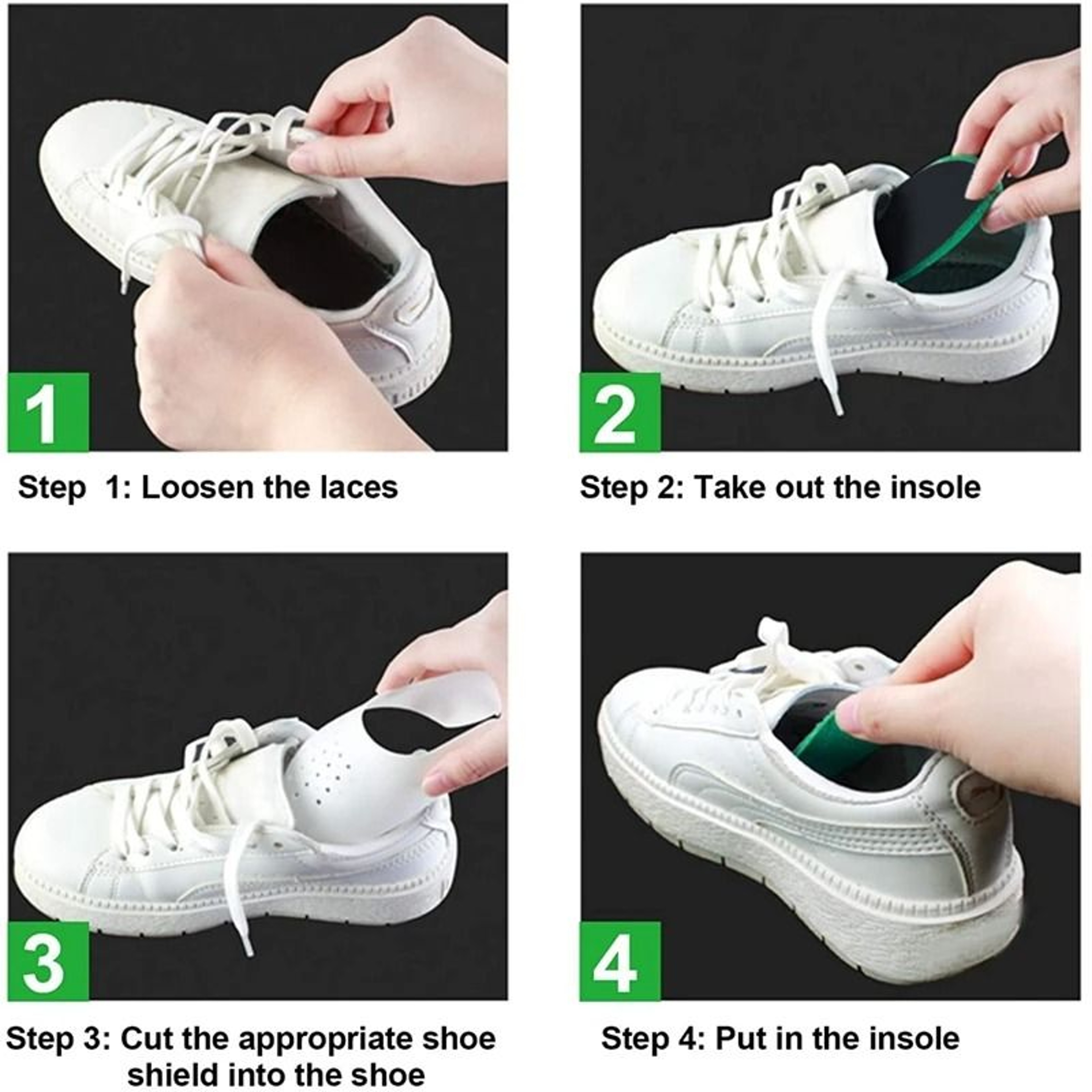 Crease Protector Shoe Anti Crease Toe Cap Support Shoe Stretcher Shield 5