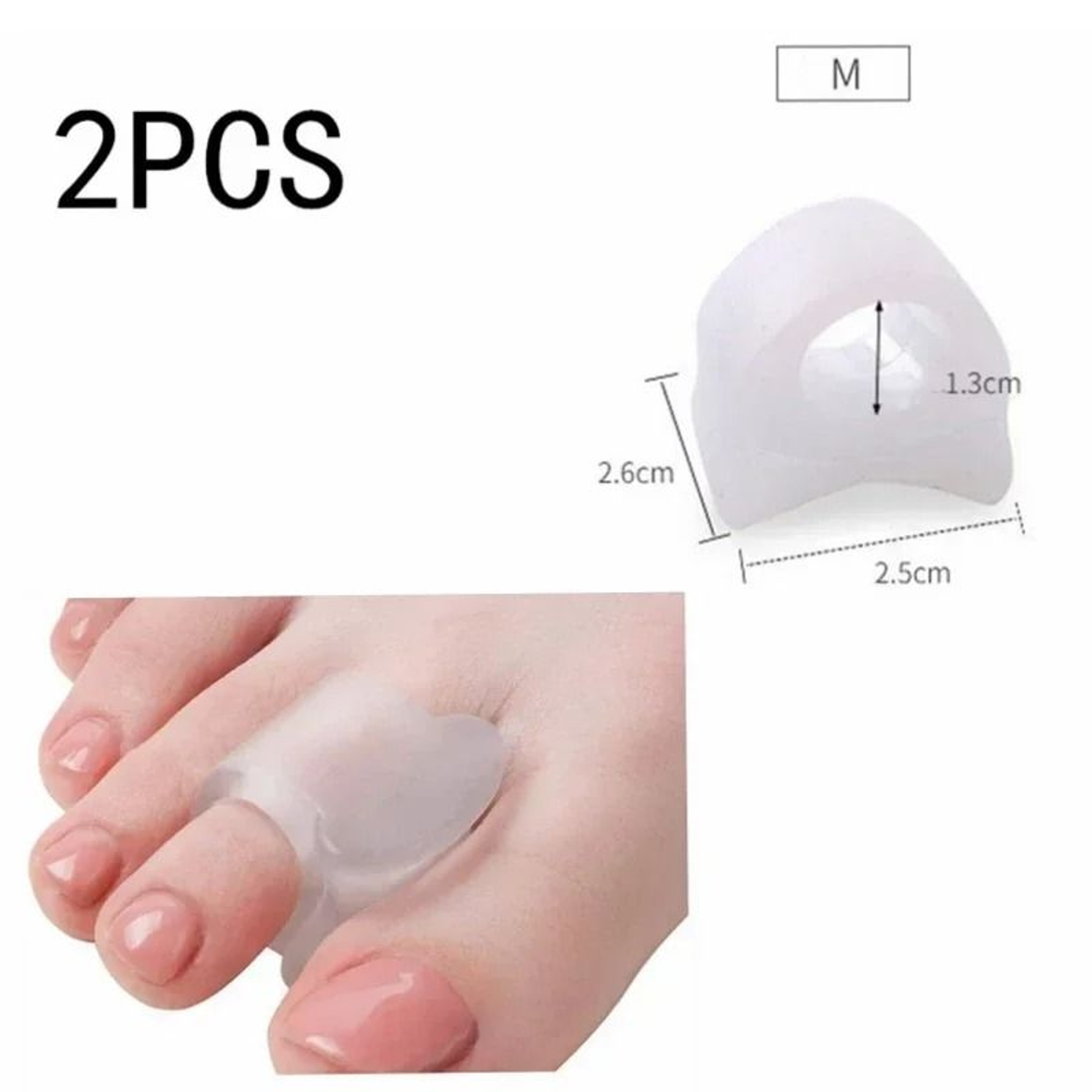 Silicone Toe Separator And Bunion Guard Set For Foot Alignment And Pain Relief 5