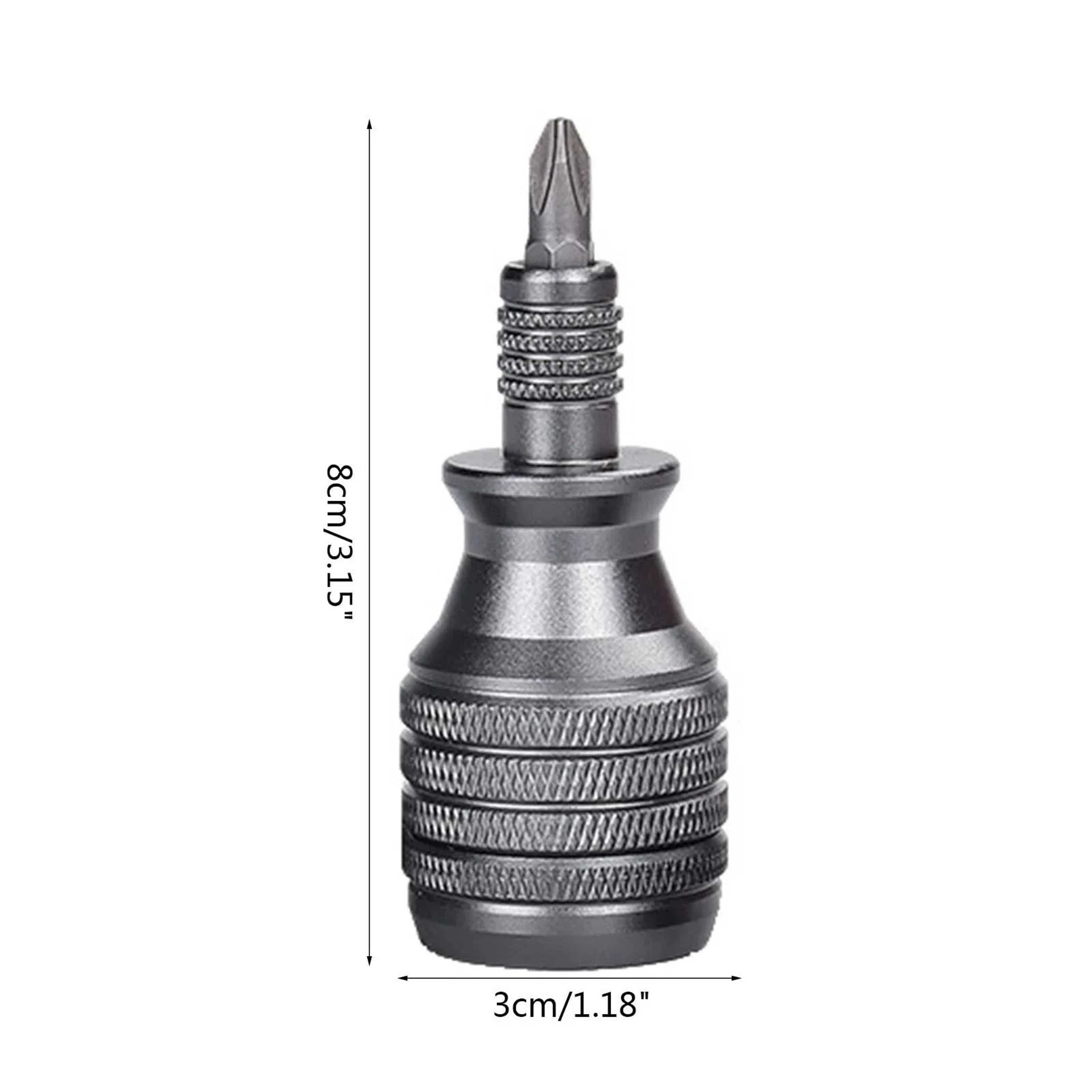Mini Industrial Screwdriver Set With Aluminum Alloy Handle And 7 Interchangeable Bits 5