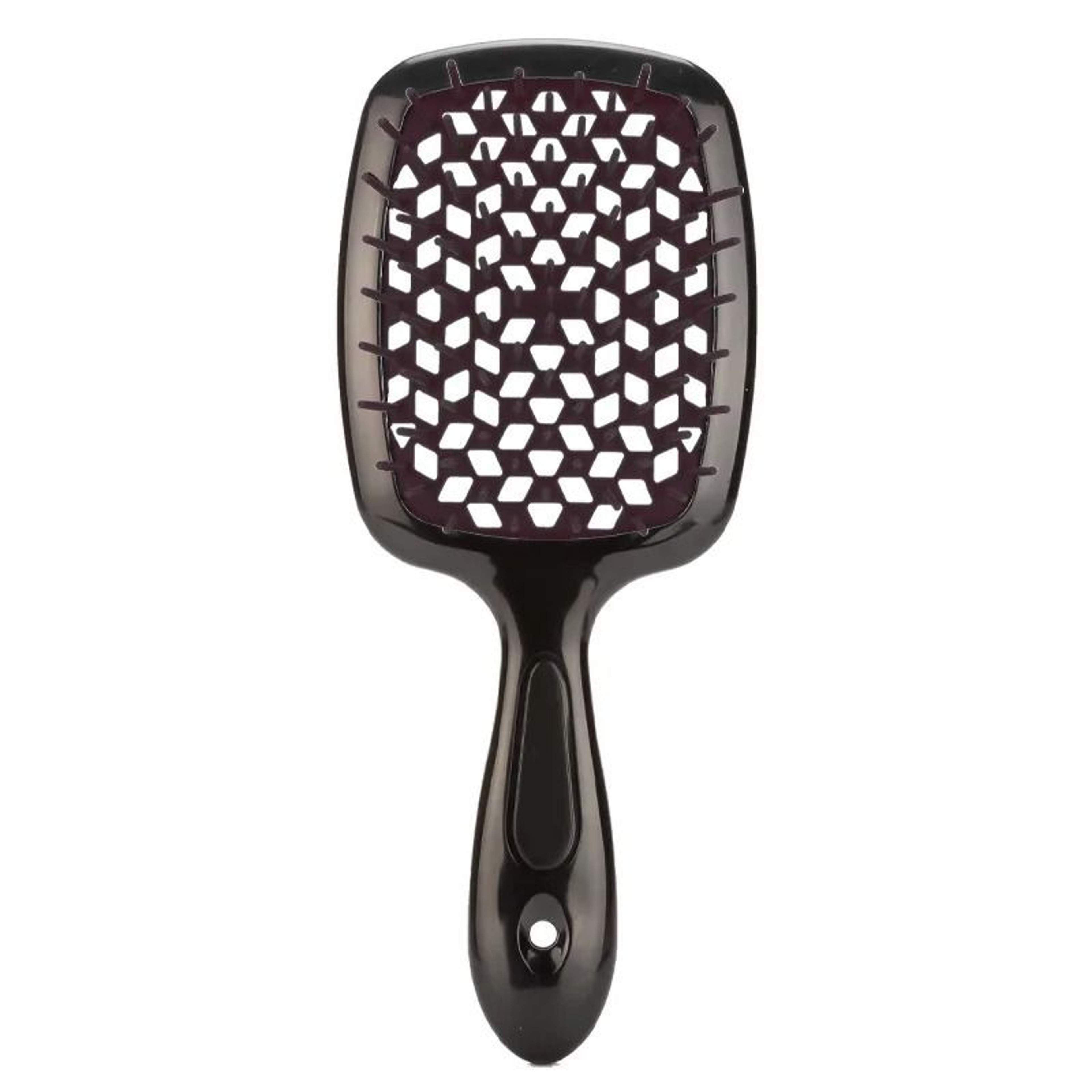 Fluffy Shape Mesh Comb Hairdressing Detangling Hair Brush Plastic Massage Hollow Comb For Wet And D 9