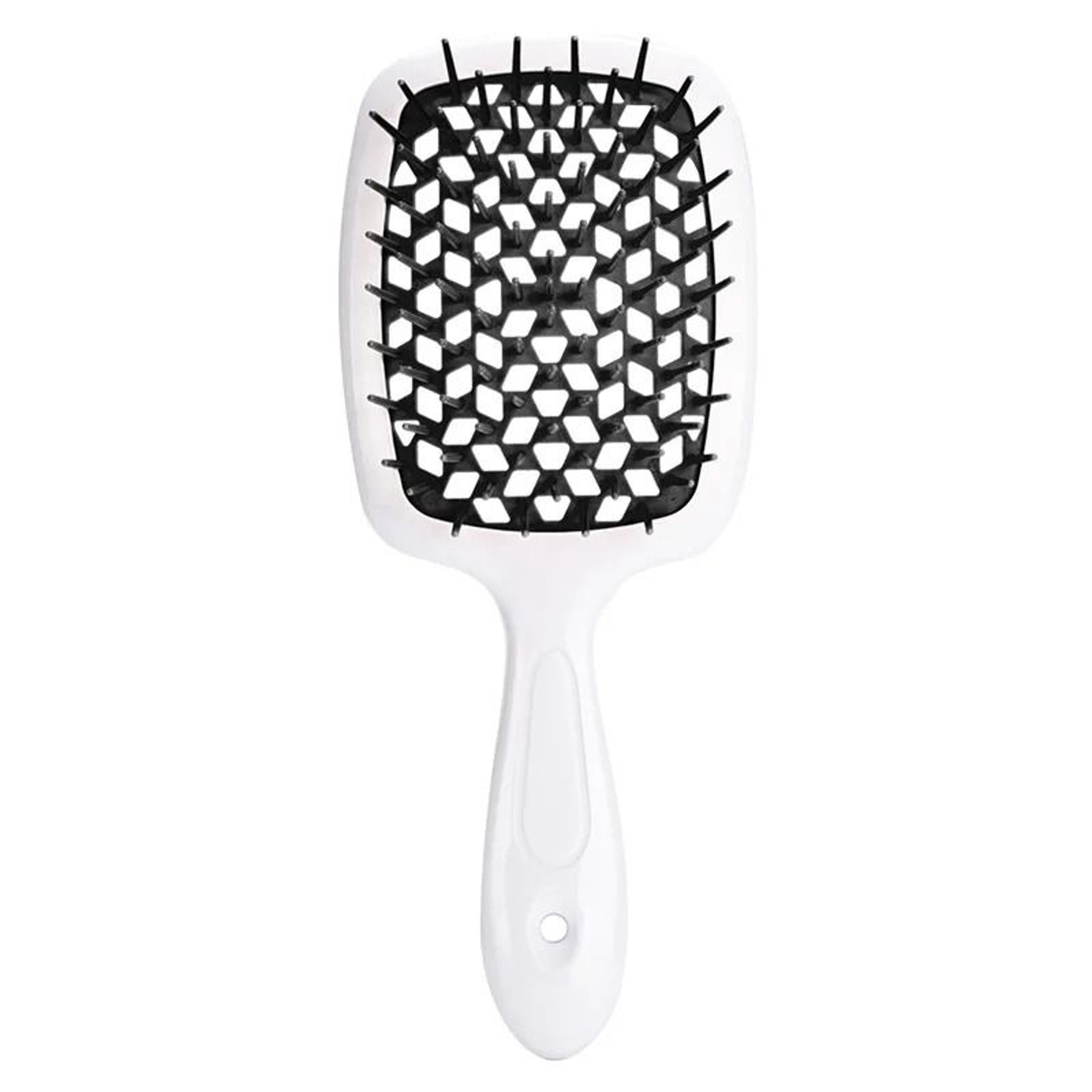 Fluffy Shape Mesh Comb Hairdressing Detangling Hair Brush Plastic Massage Hollow Comb For Wet And D 11