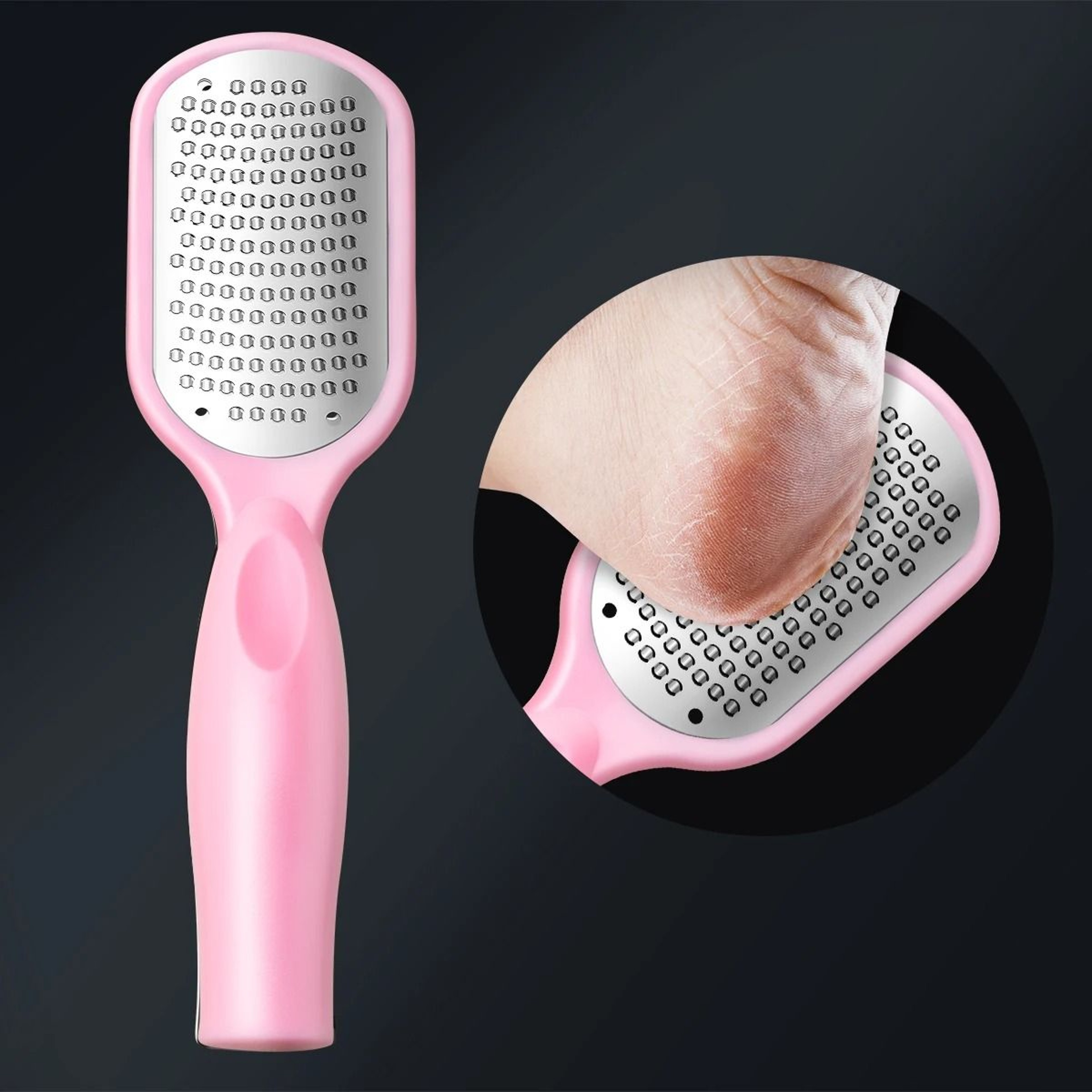 Double Sided Foot File Stainless Steel Pedicure Tool For Removing Callus And Smoothing Heels 8