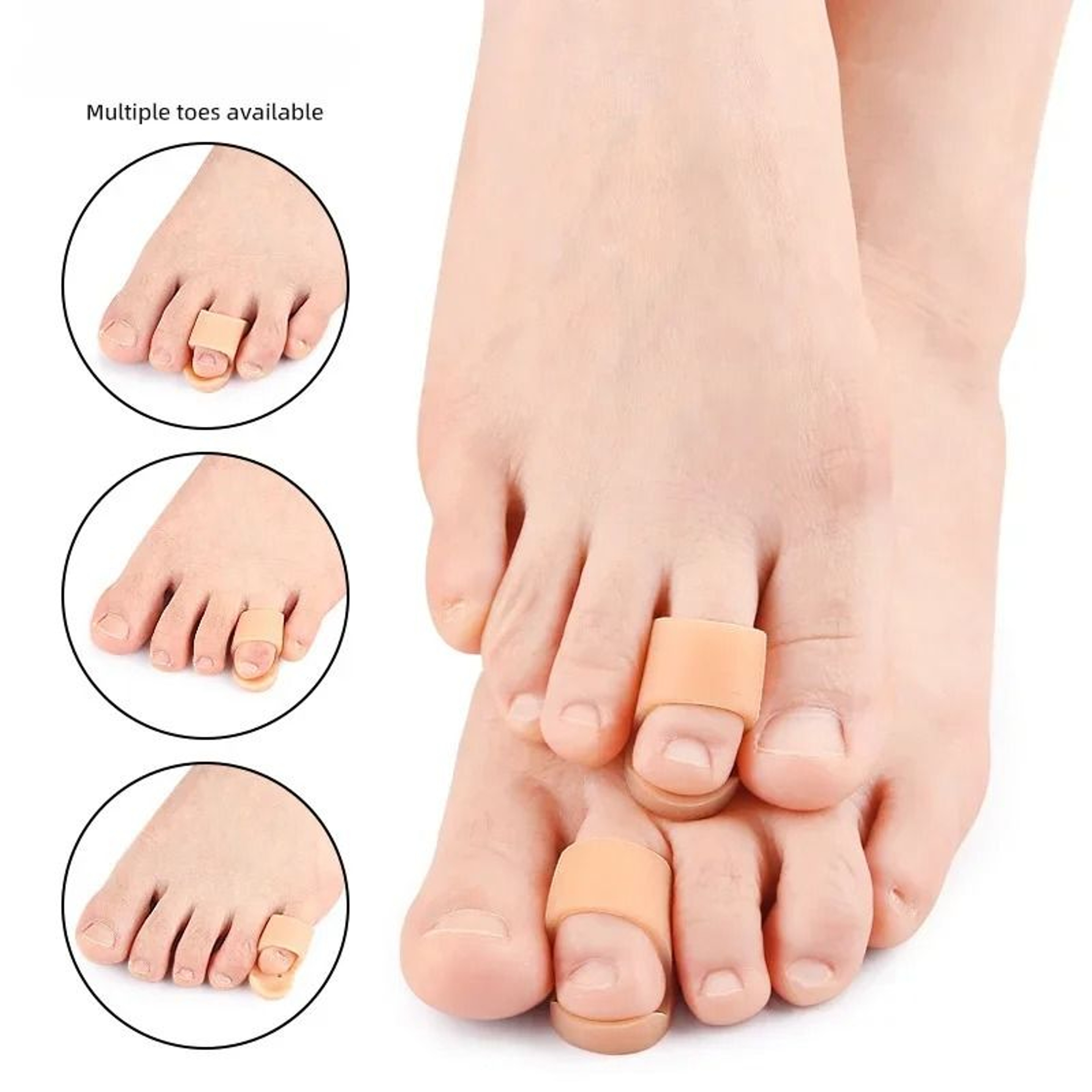 Silicone Gel Toe Straightener And Bunion Corrector For Pain Relief And Toe Alignment 1