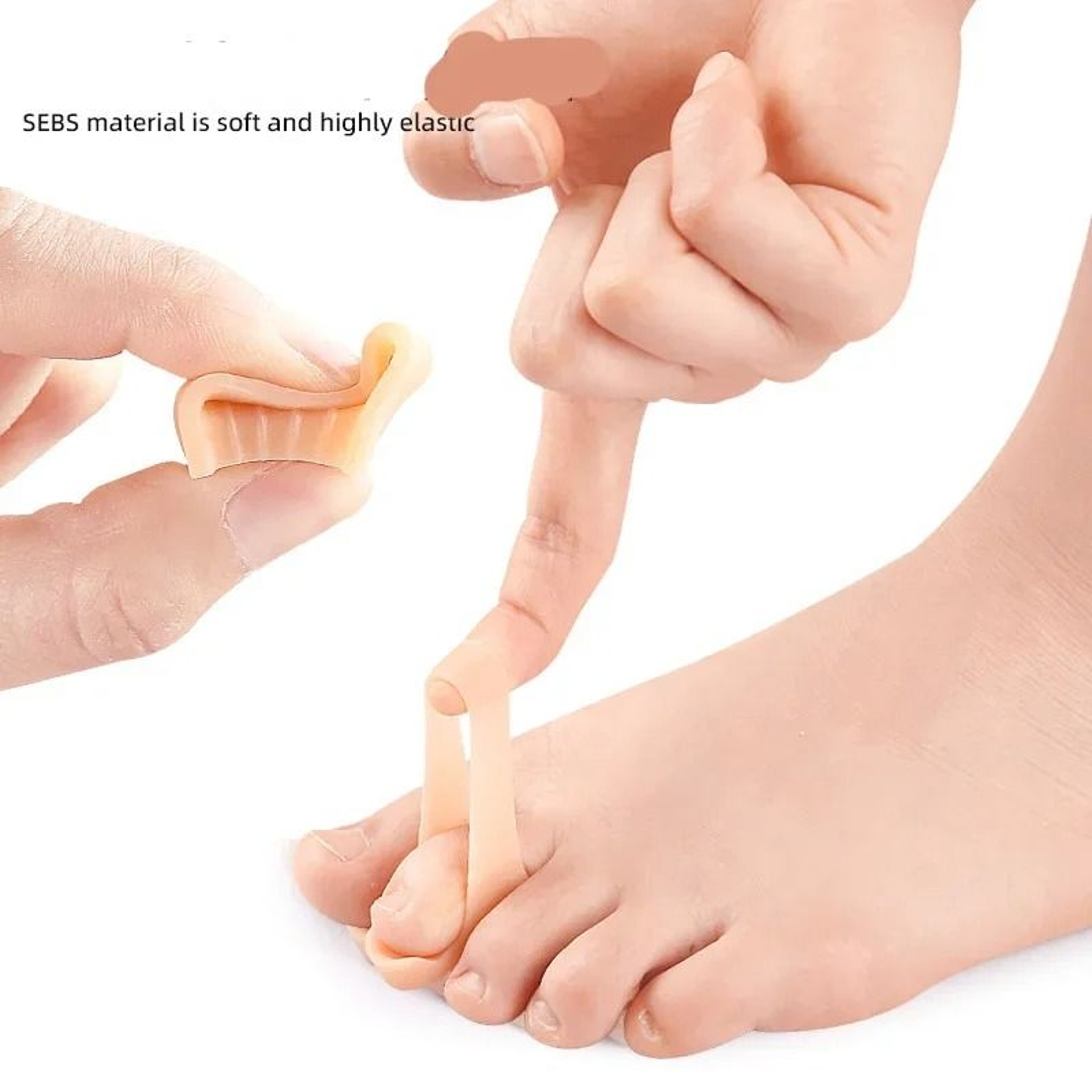 Silicone Gel Toe Straightener And Bunion Corrector For Pain Relief And Toe Alignment 3
