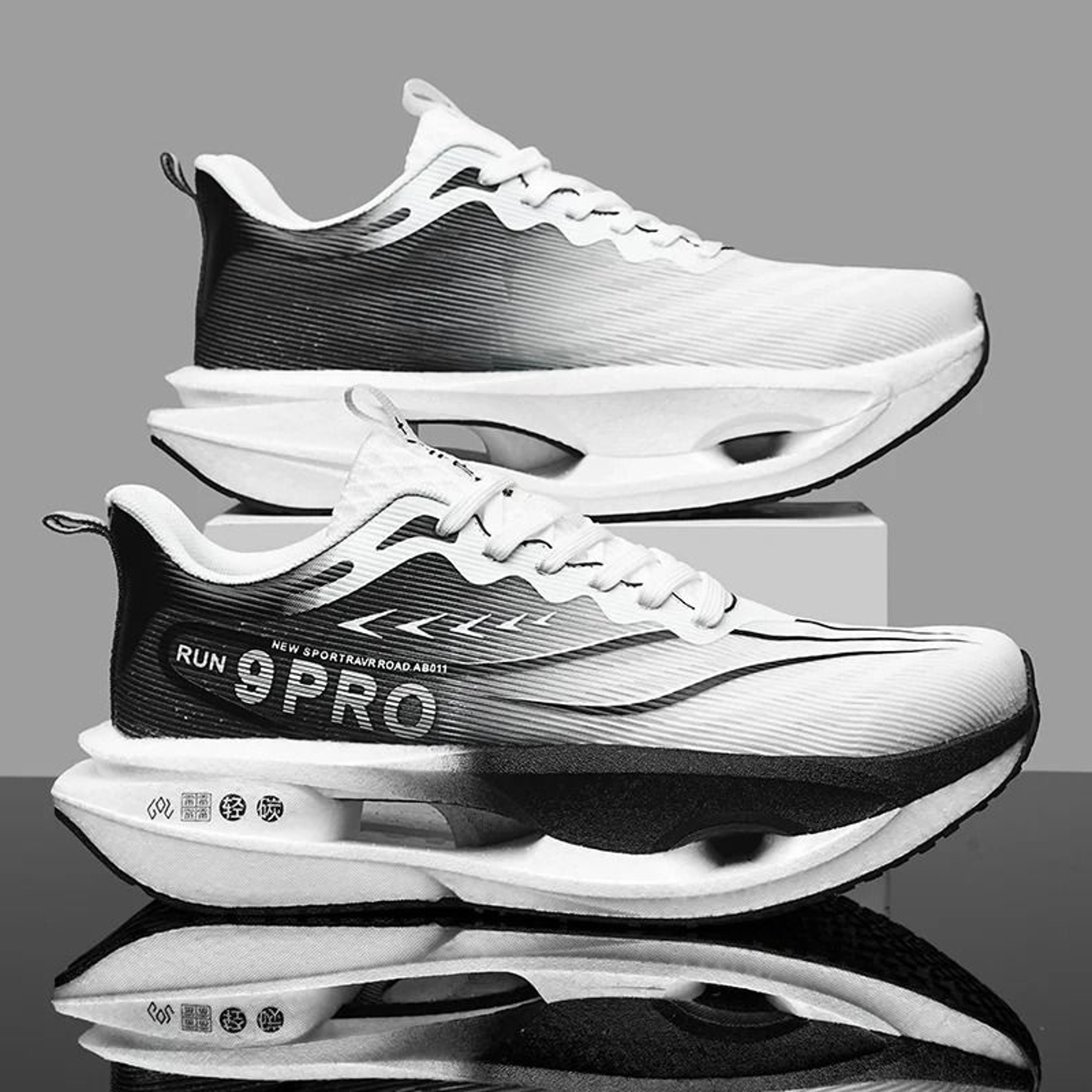 Lightweight Carbon Plate Sneakers For Men With Soft Sole Breathable Mesh And Nonslip Running Design 12