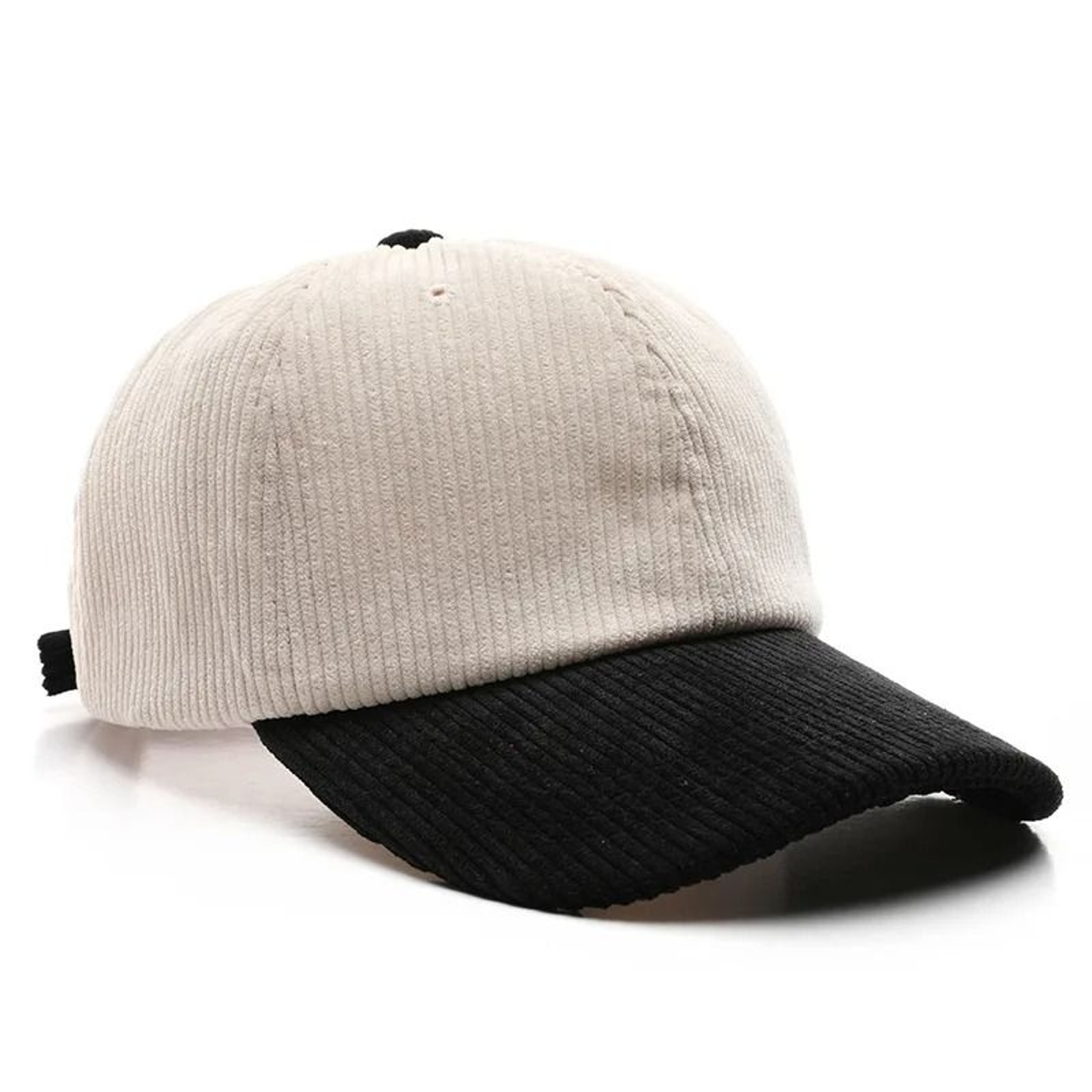 Corduroy Spliced Color Baseball Cap For Men And Women Adjustable Casual Outdoor Hat 1