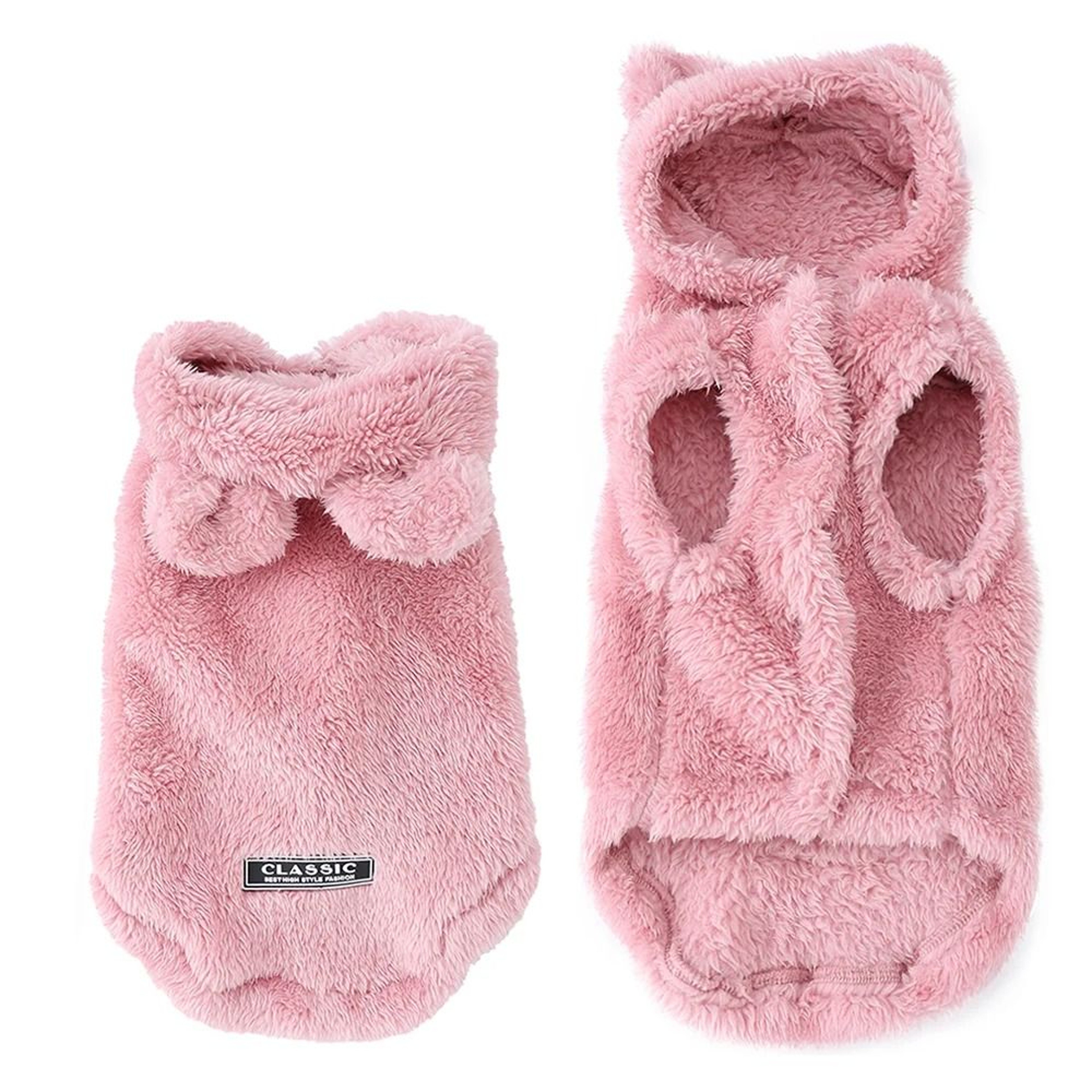 Soft Pet Fleece Coat With Rabbit Ears For Small And Medium Dogs And Cats 8
