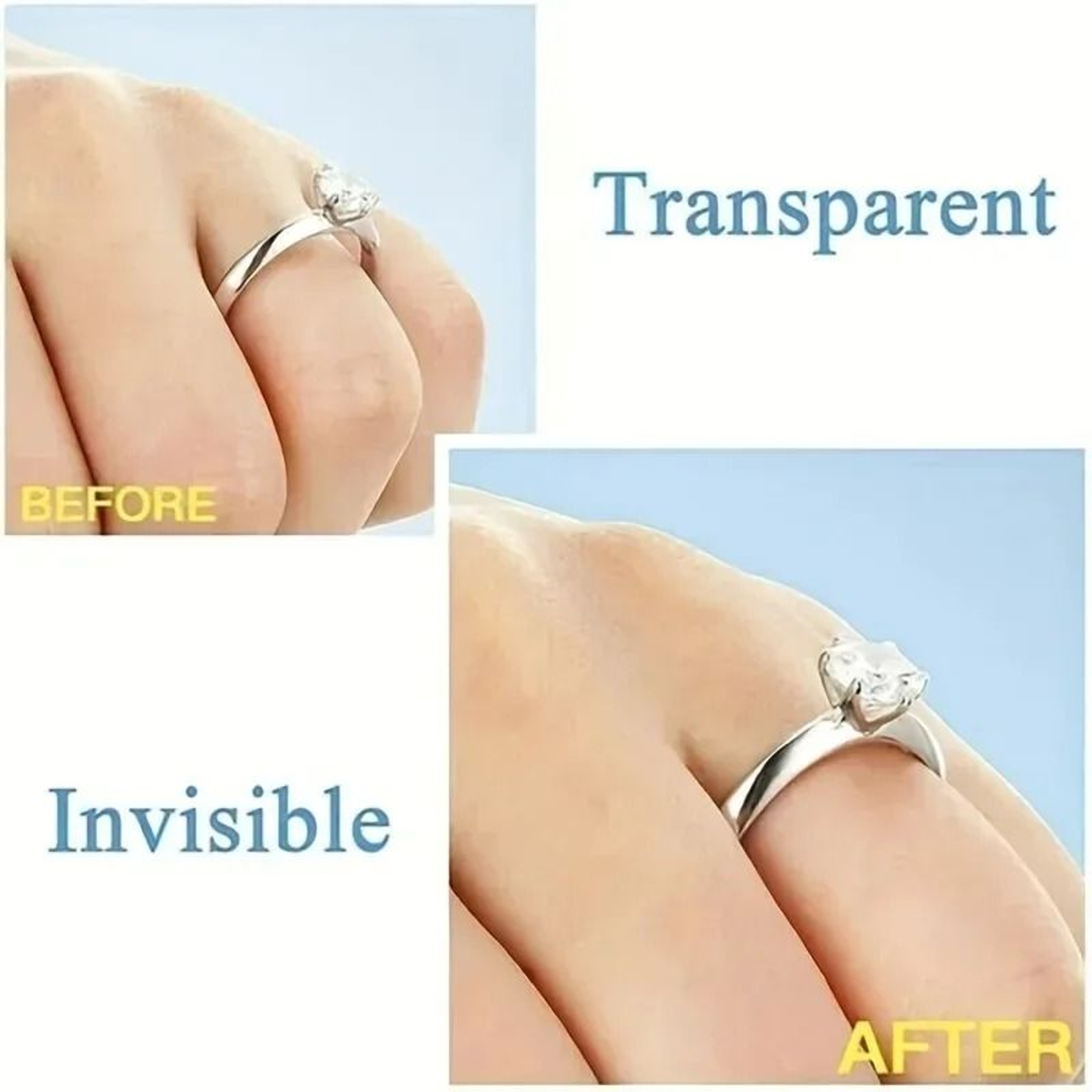 Ring Size Adjuster Set With Fixed Reduction Pads For Loose Rings 4