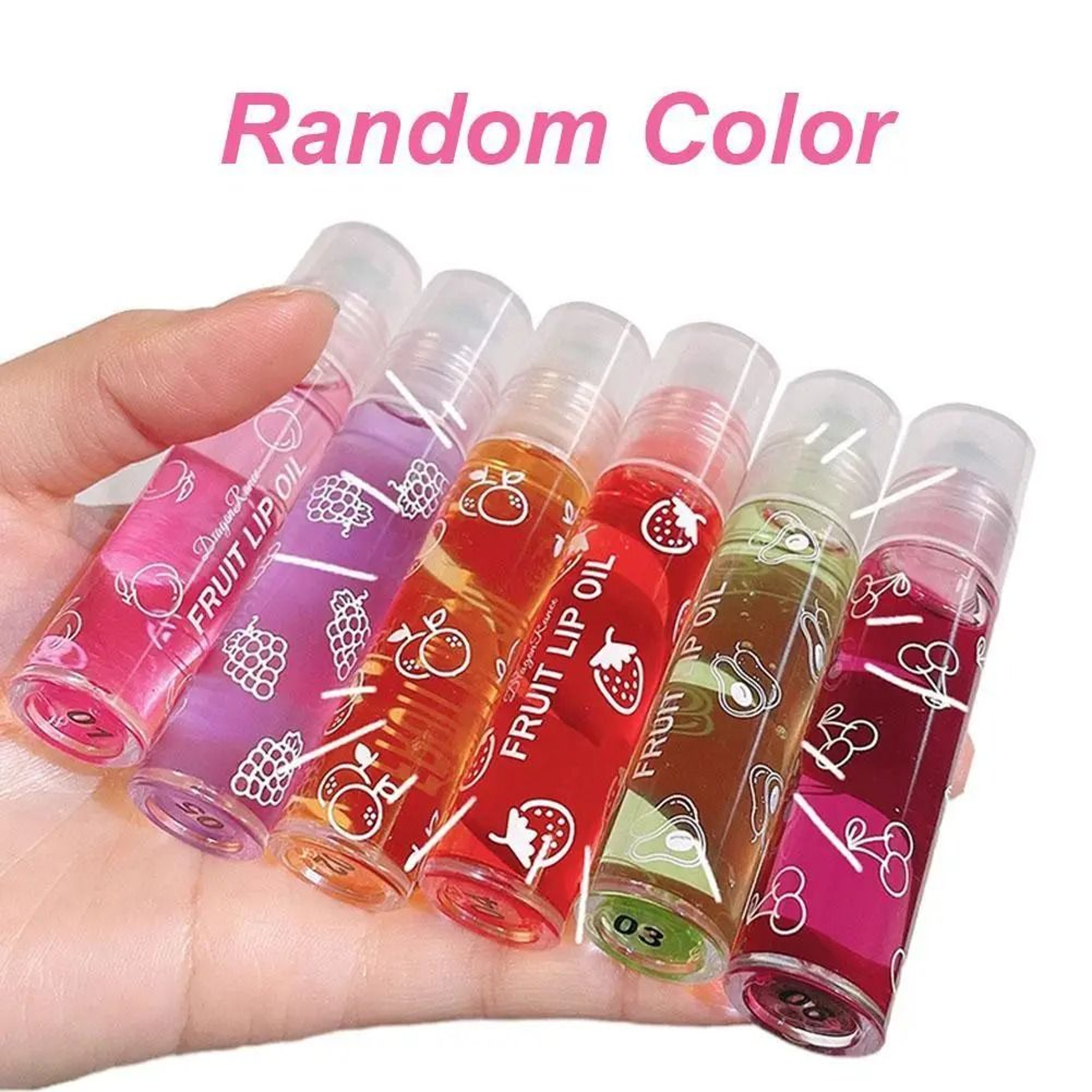 Roll On Fruit Essence Lip Balm Moisturizing Lip Oil Hydrating Gloss 0