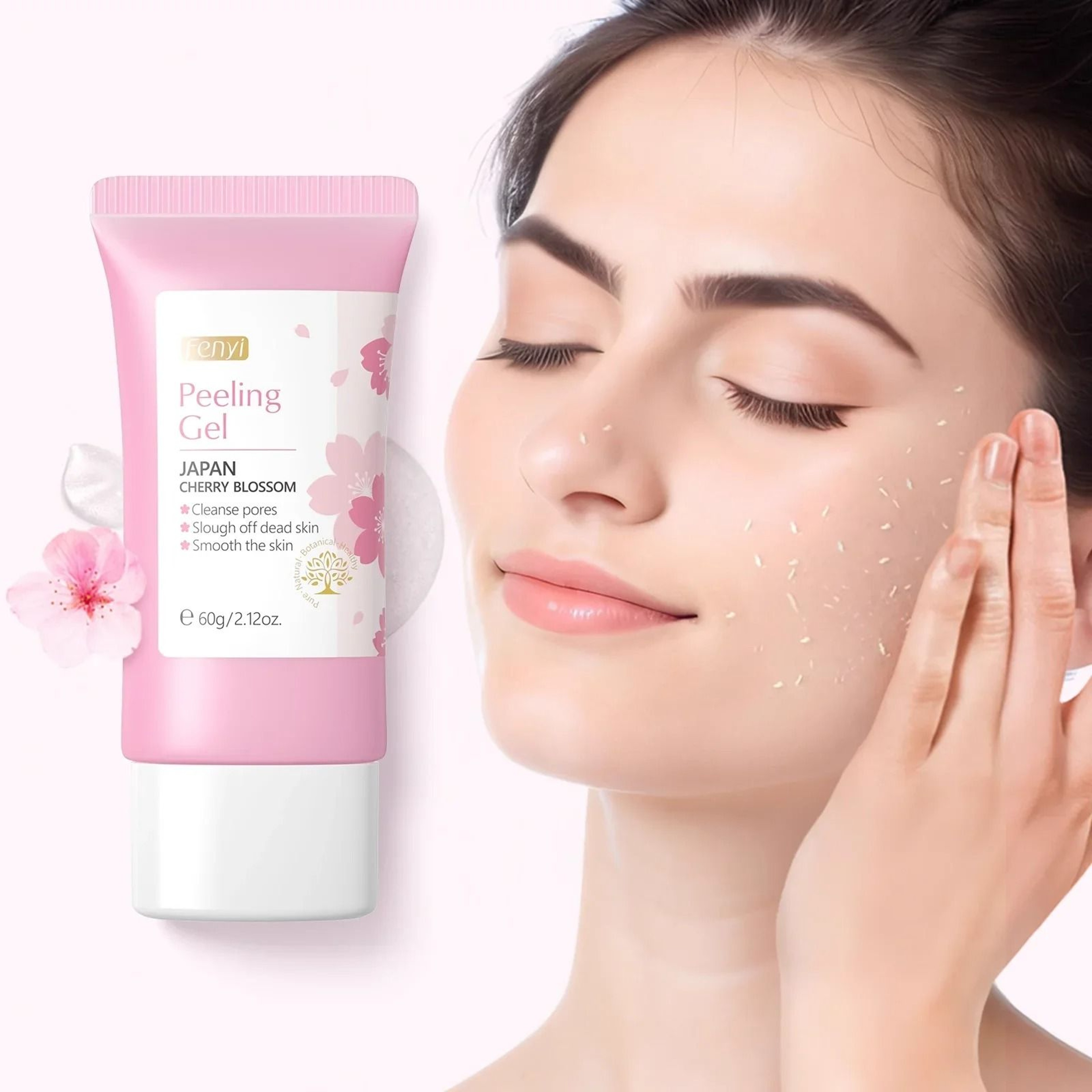 Sakura Deep Cleaning Exfoliating Gel Whitening Moisturizing Facial Scrub 4