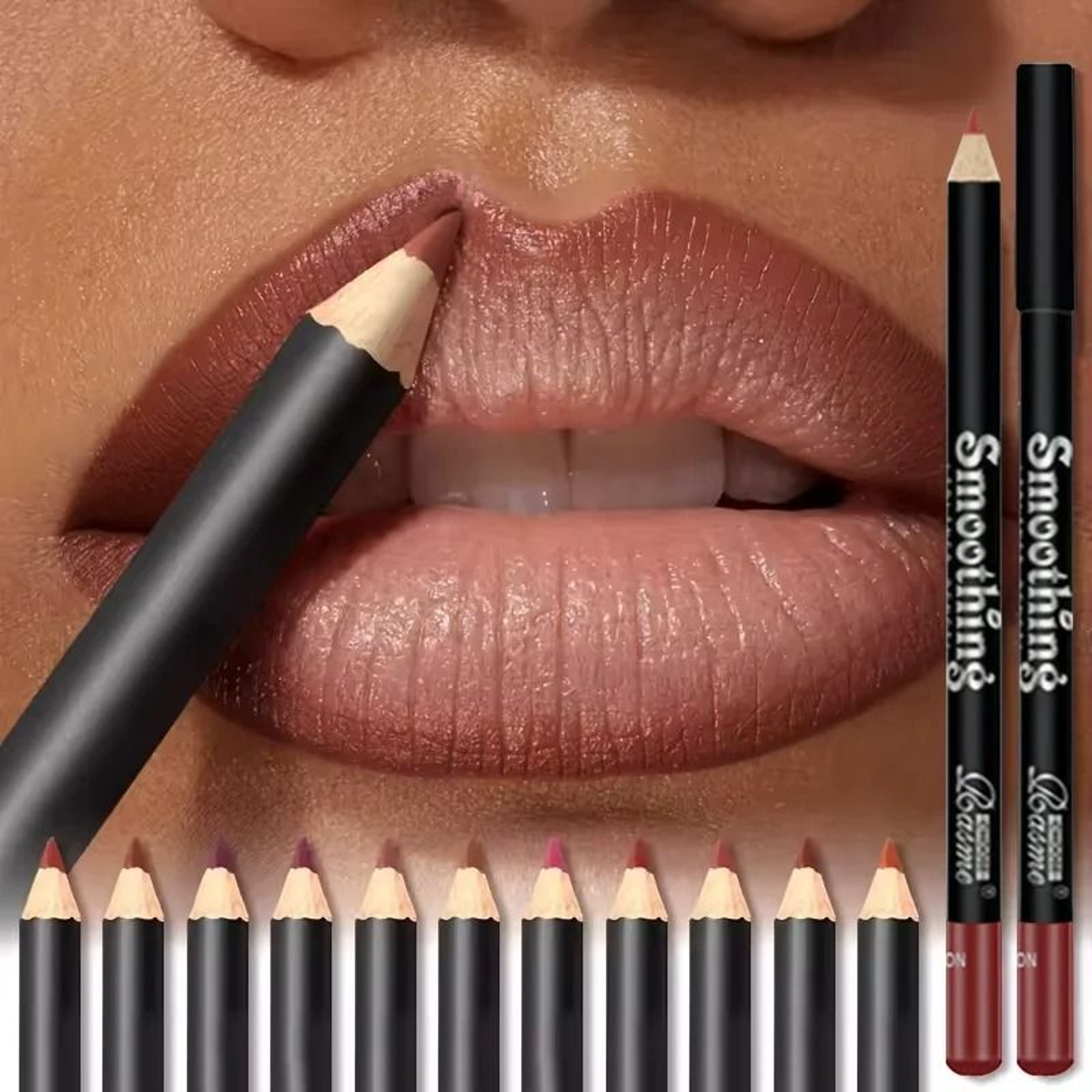 Waterproof Matte Lipliner Pencil Long Lasting Moisturizing Lip Contour Makeup 0