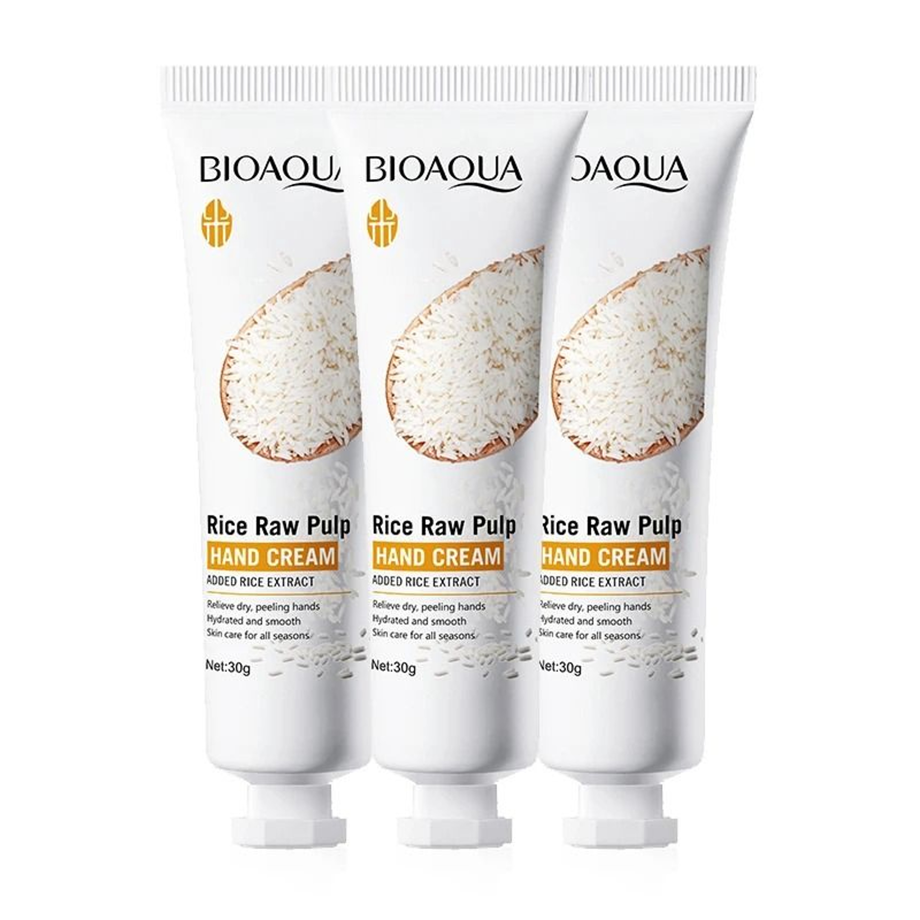 White Rice Hand Cream Moisturizing Nourishing Hydrating Skin Care 30g 9