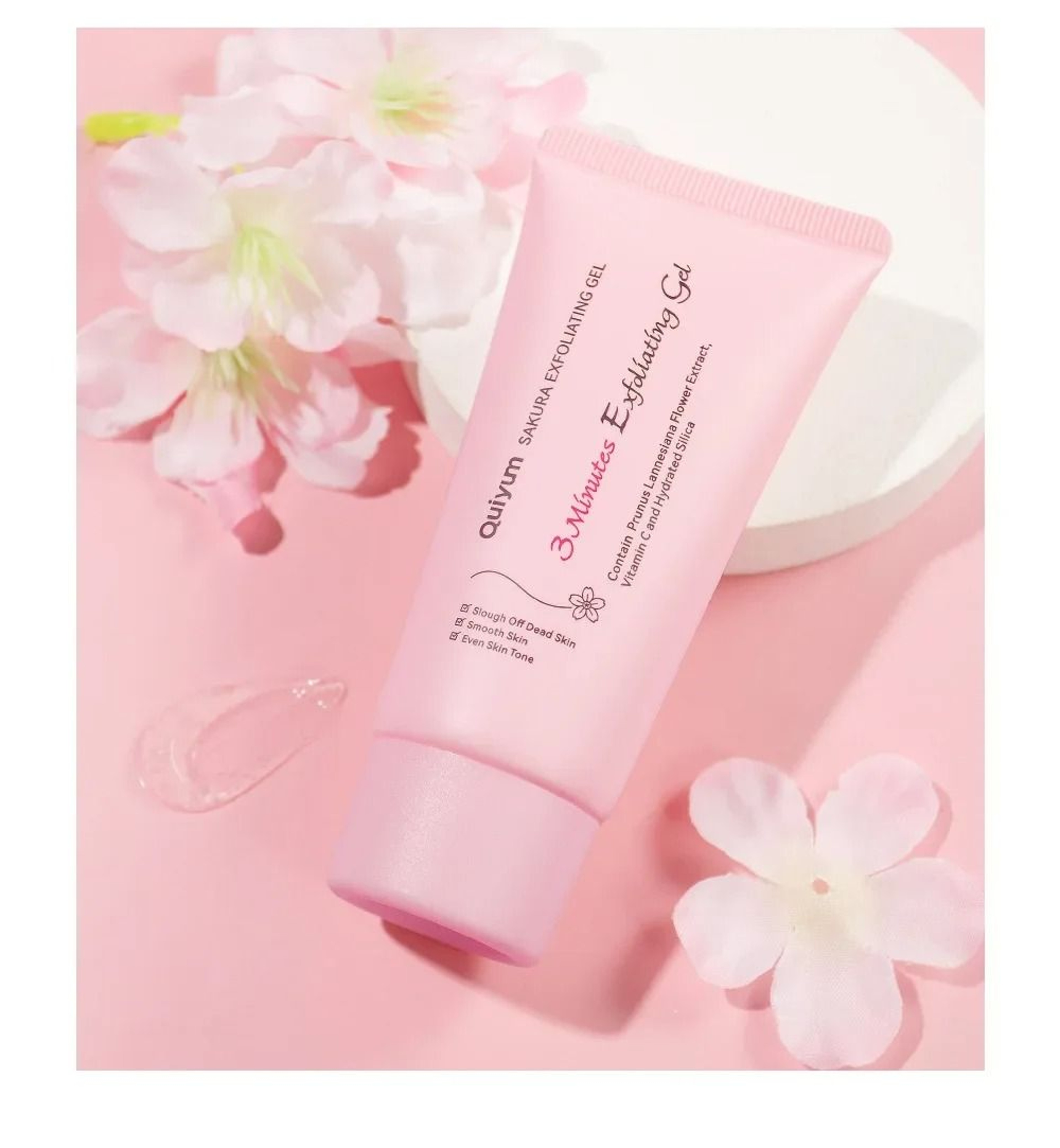 Sakura Exfoliating Peeling Gel Moisturizing Nourishing Facial Scrub Skin Care 7