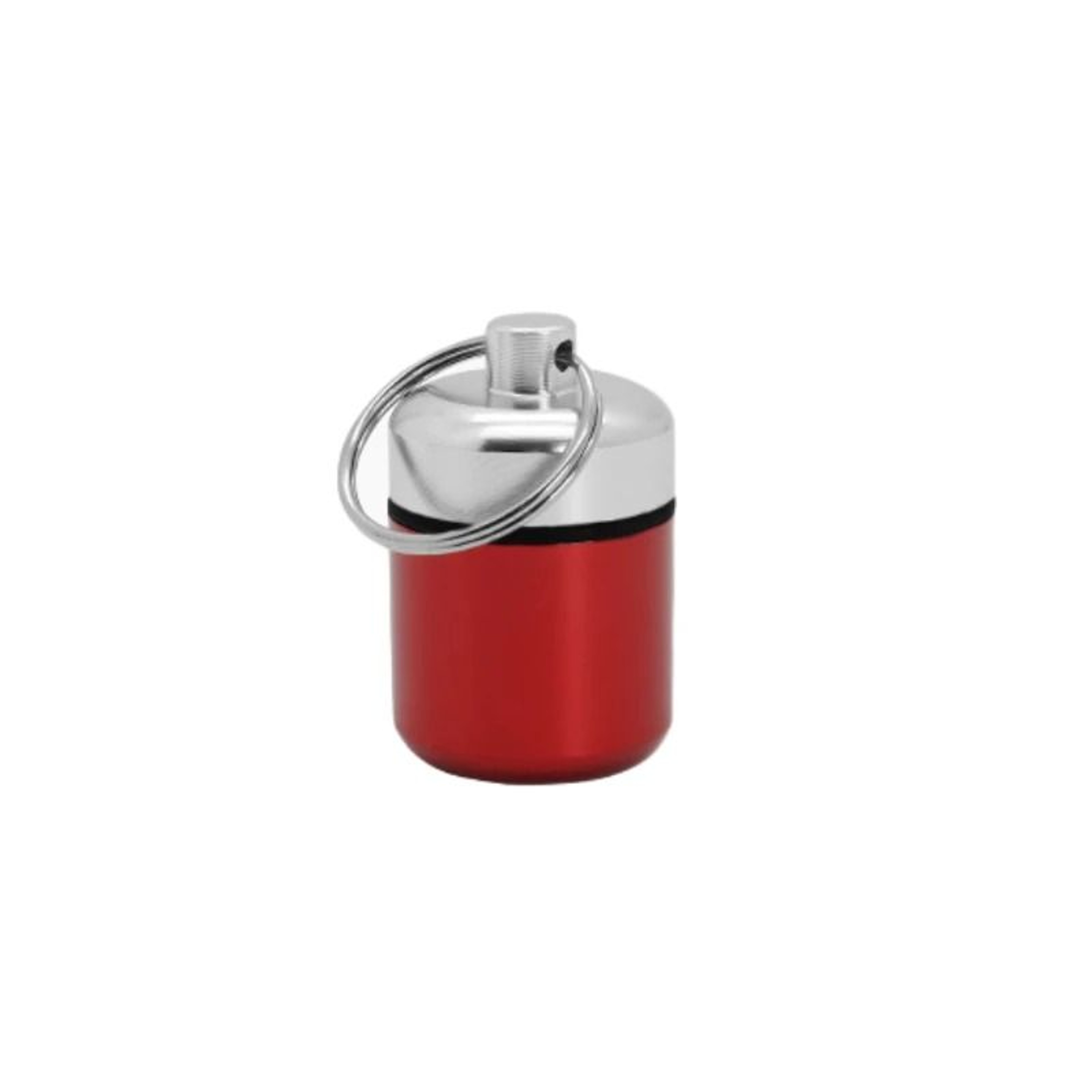 Aluminum Waterproof Pill Box With Secure Seal And Keychain For Vitamins And Medicine 4