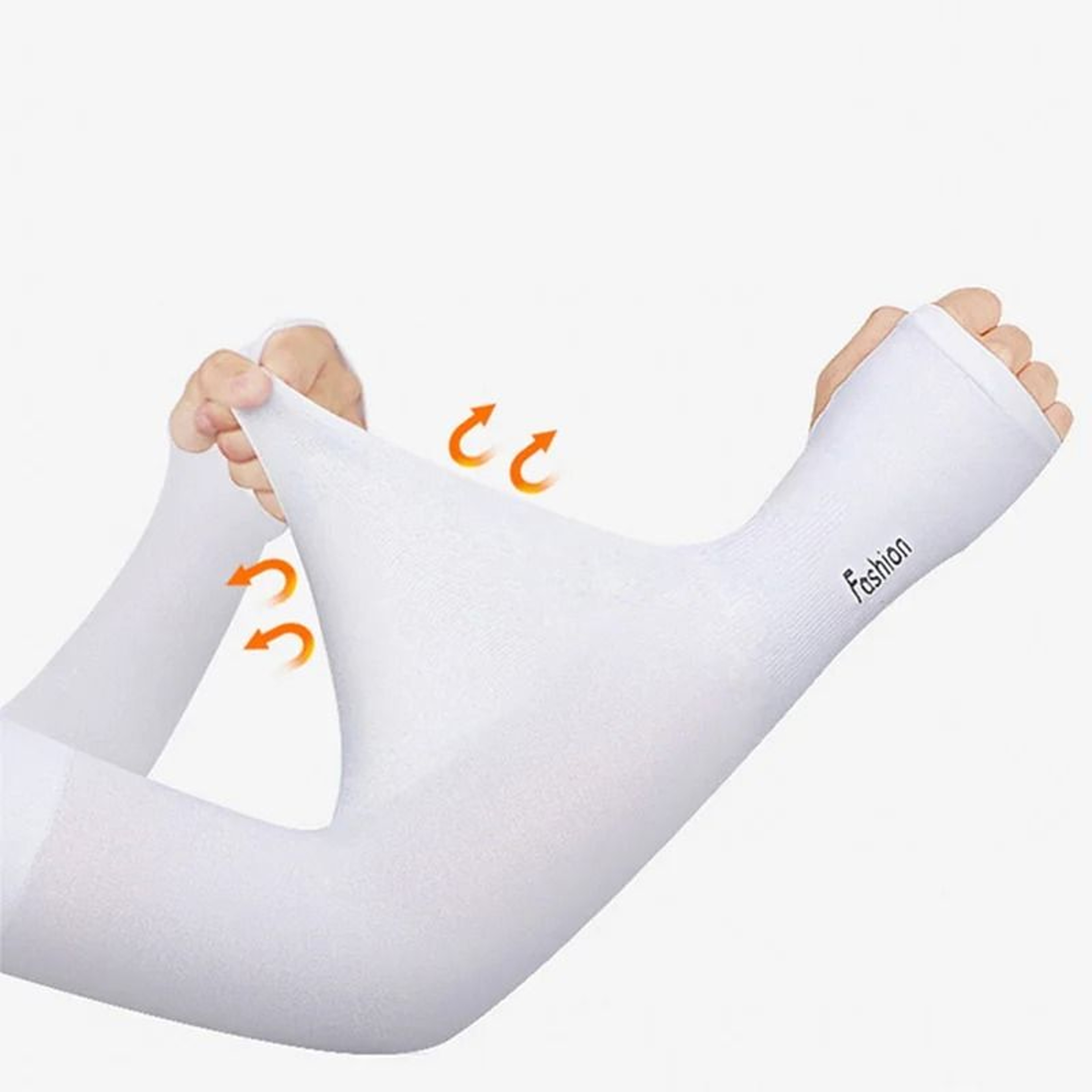 AntiUV Ice Silk Arm Covers And Fingerless Gloves For Cycling Driving Outdoor Sports 2