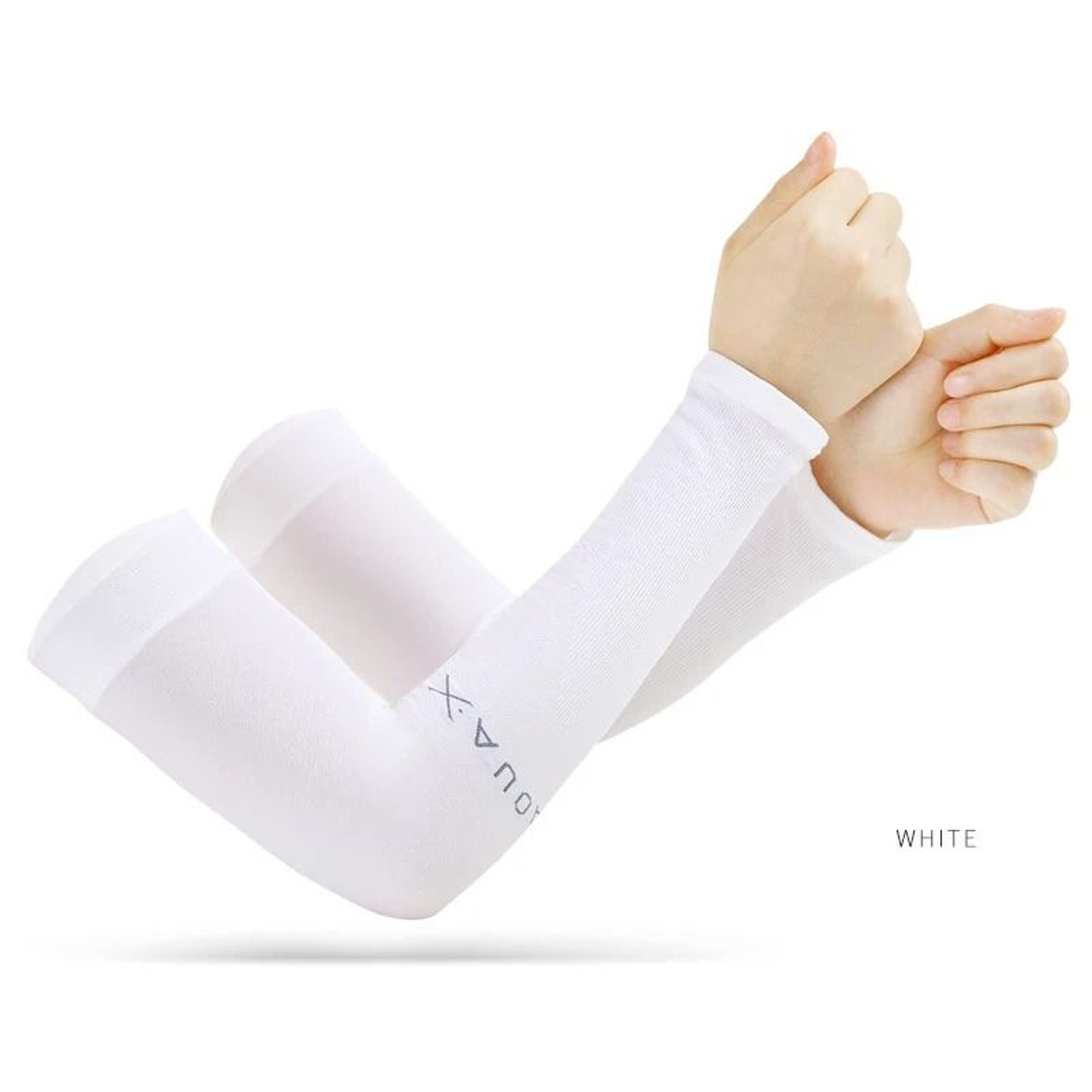 AntiUV Ice Silk Arm Covers And Fingerless Gloves For Cycling Driving Outdoor Sports 10