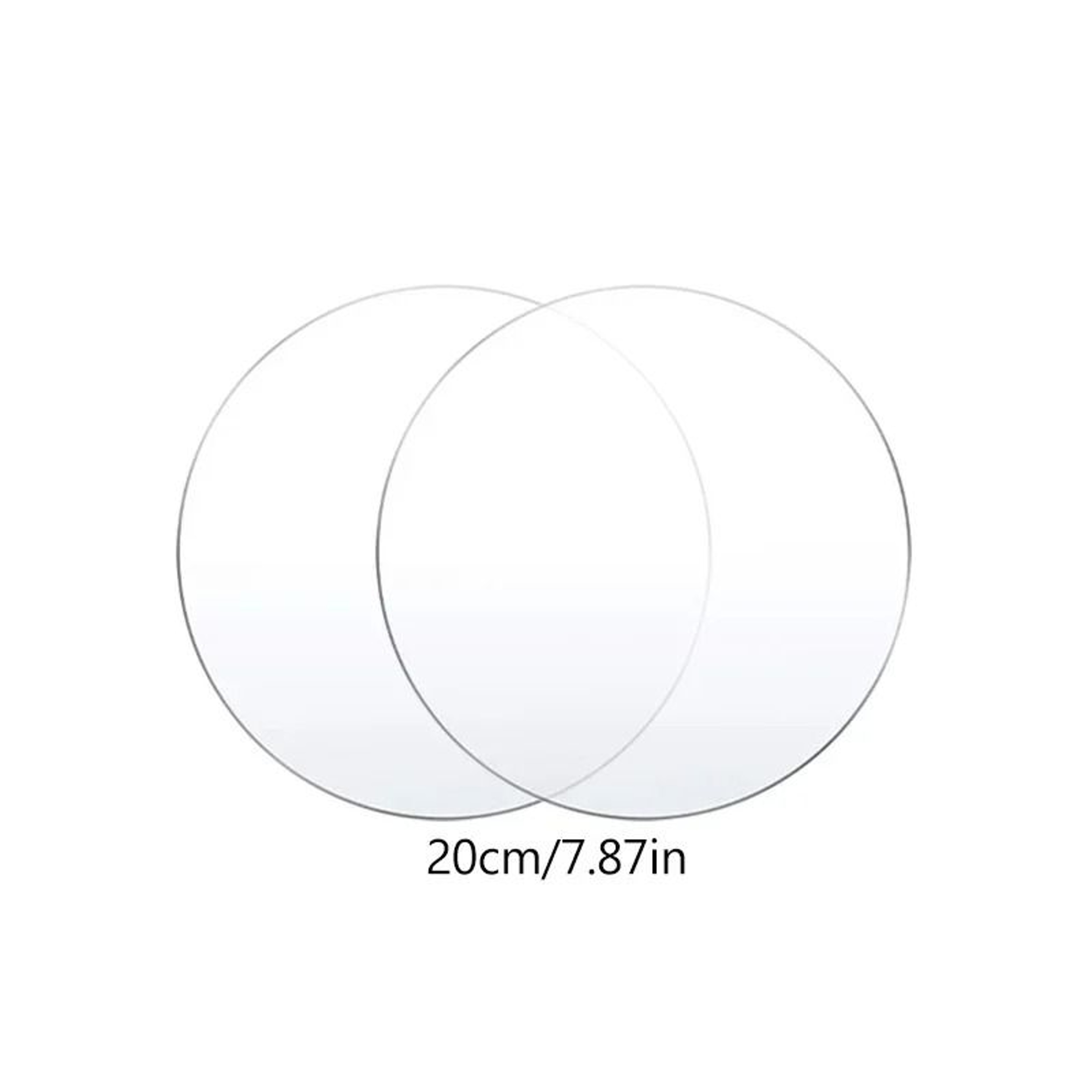 Acrylic Round Cake Disc Set Reusable Cake Boards For DIY Cake Decorating 8