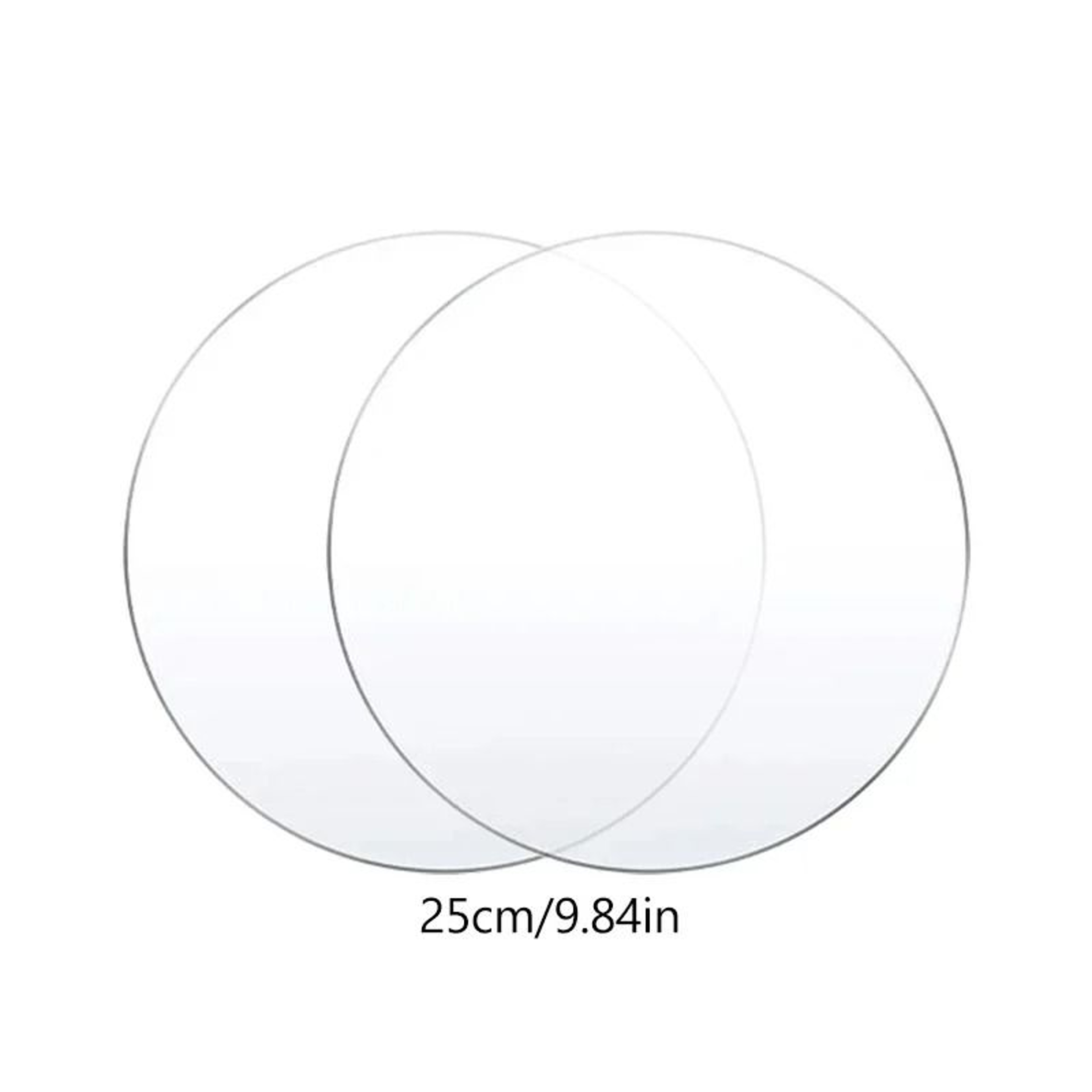 Acrylic Round Cake Disc Set Reusable Cake Boards For DIY Cake Decorating 9