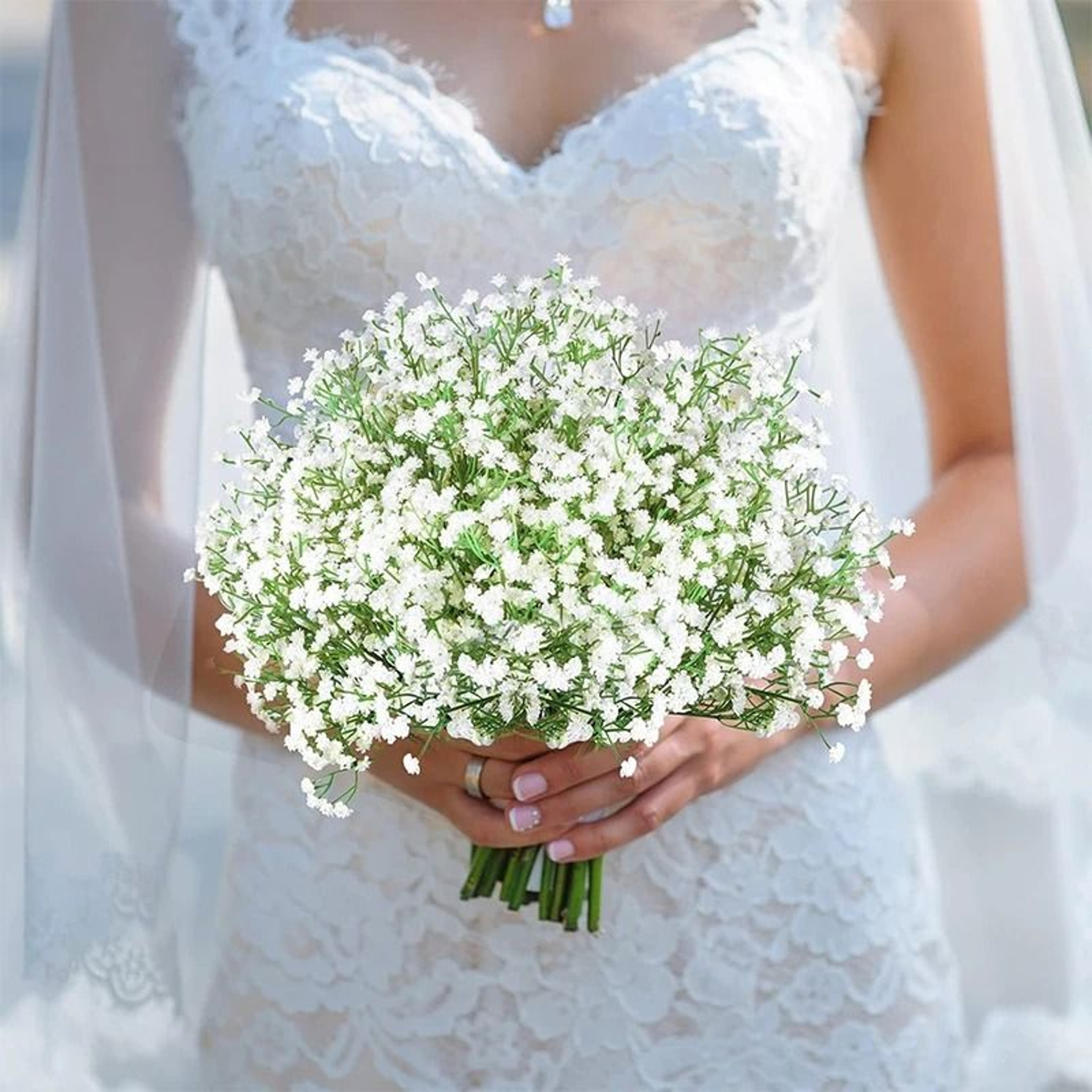 Gypsophila Artificial Flower Stem With 108 Heads  63cm Babys Breath Bouquet For Wedding Home  DIY D 3