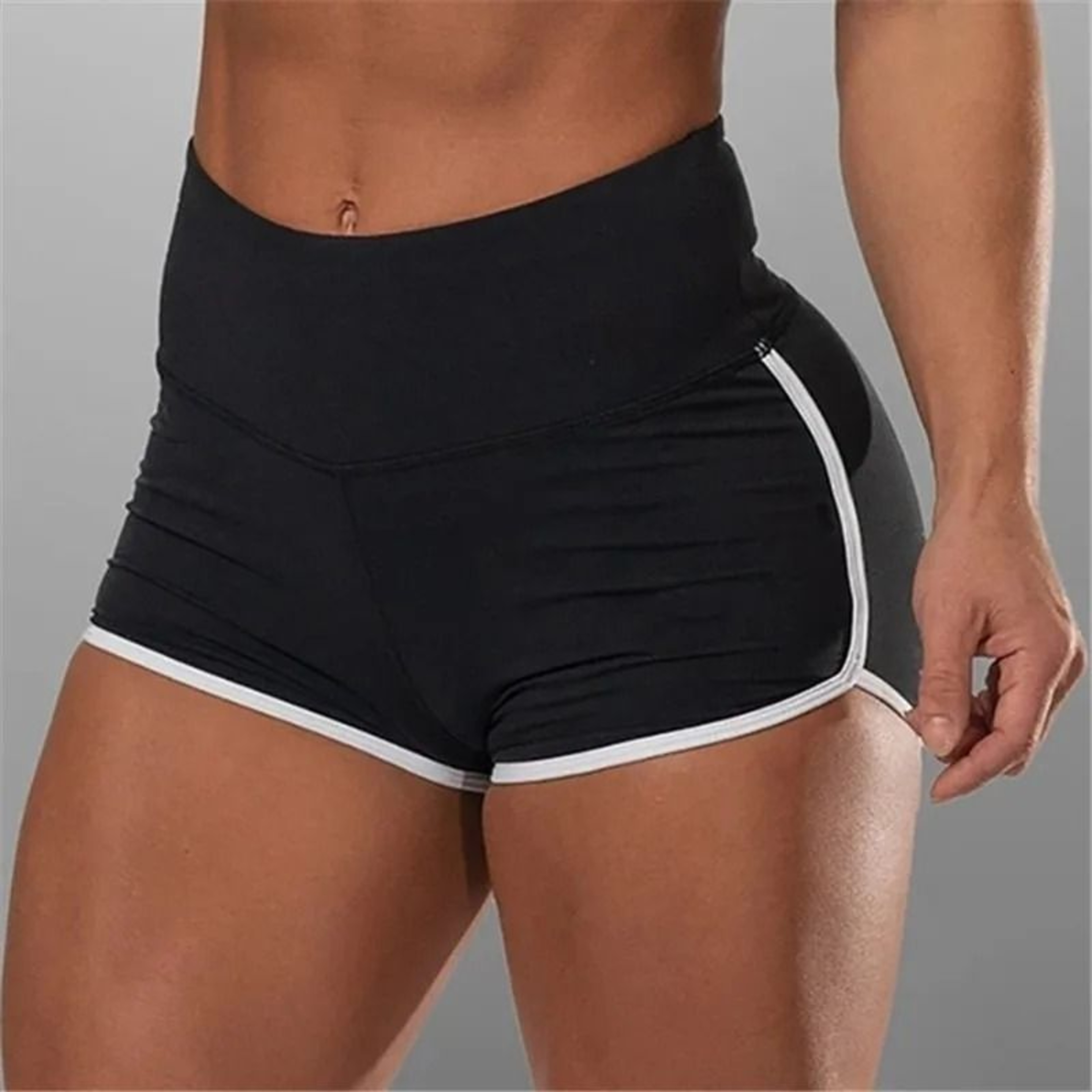 Women Summer Fitness Low Waist Stretch Shorts 1