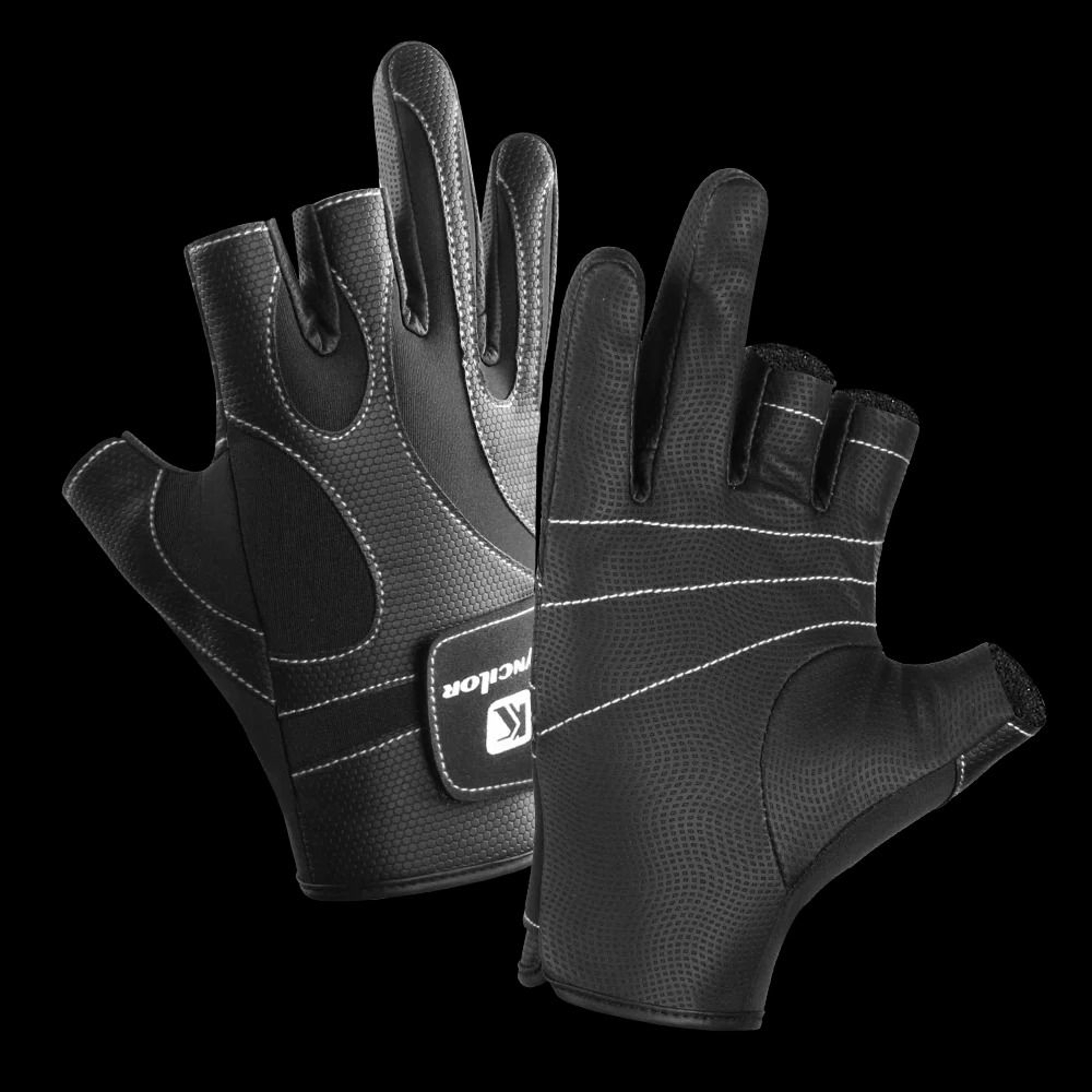 Outdoor Three Finger Fishing Gloves Non Slip Sports Cycling Gloves For Men And Women 1