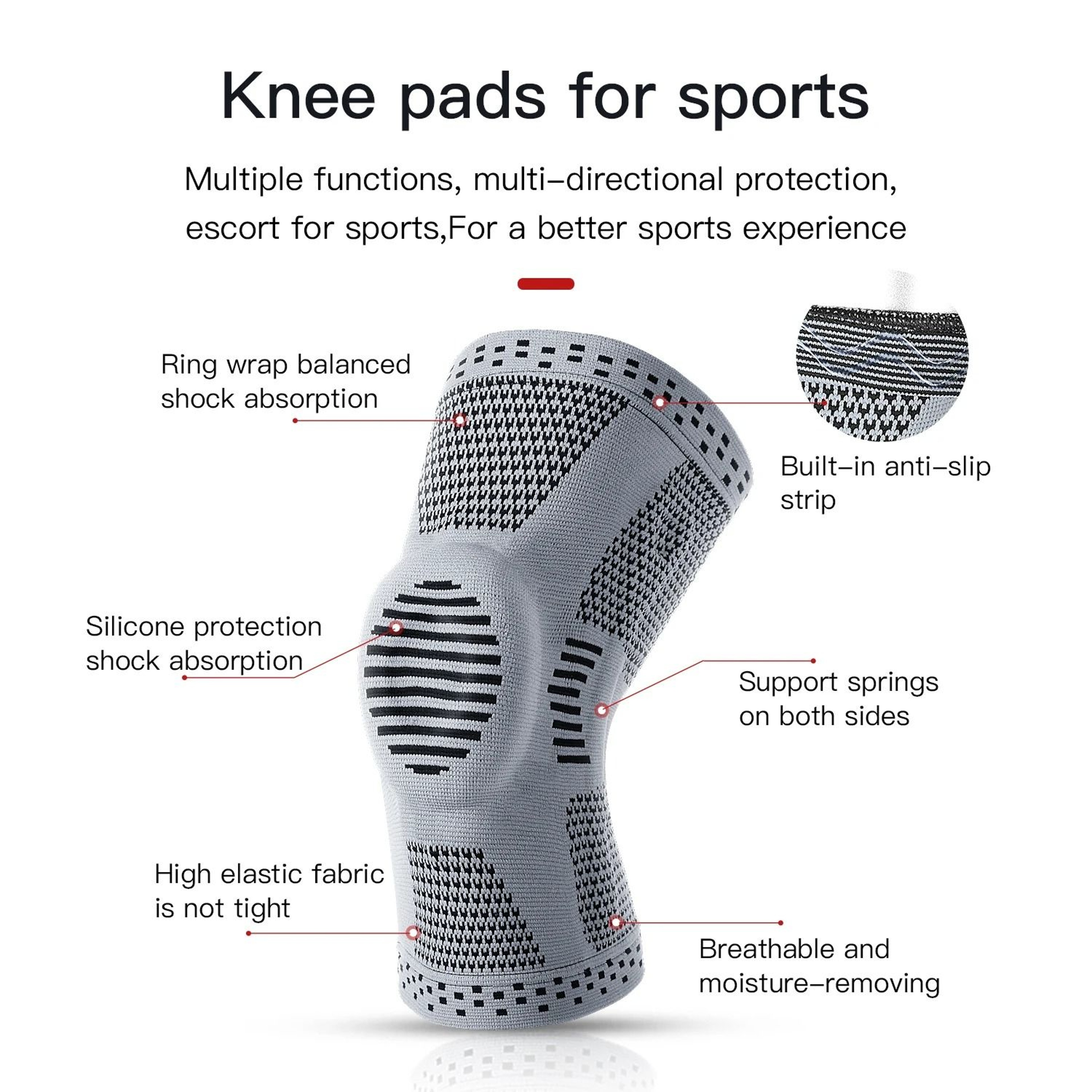 Orthopedic Knee Pad Knee Brace Support For Joint Pain Relief And Stability 2