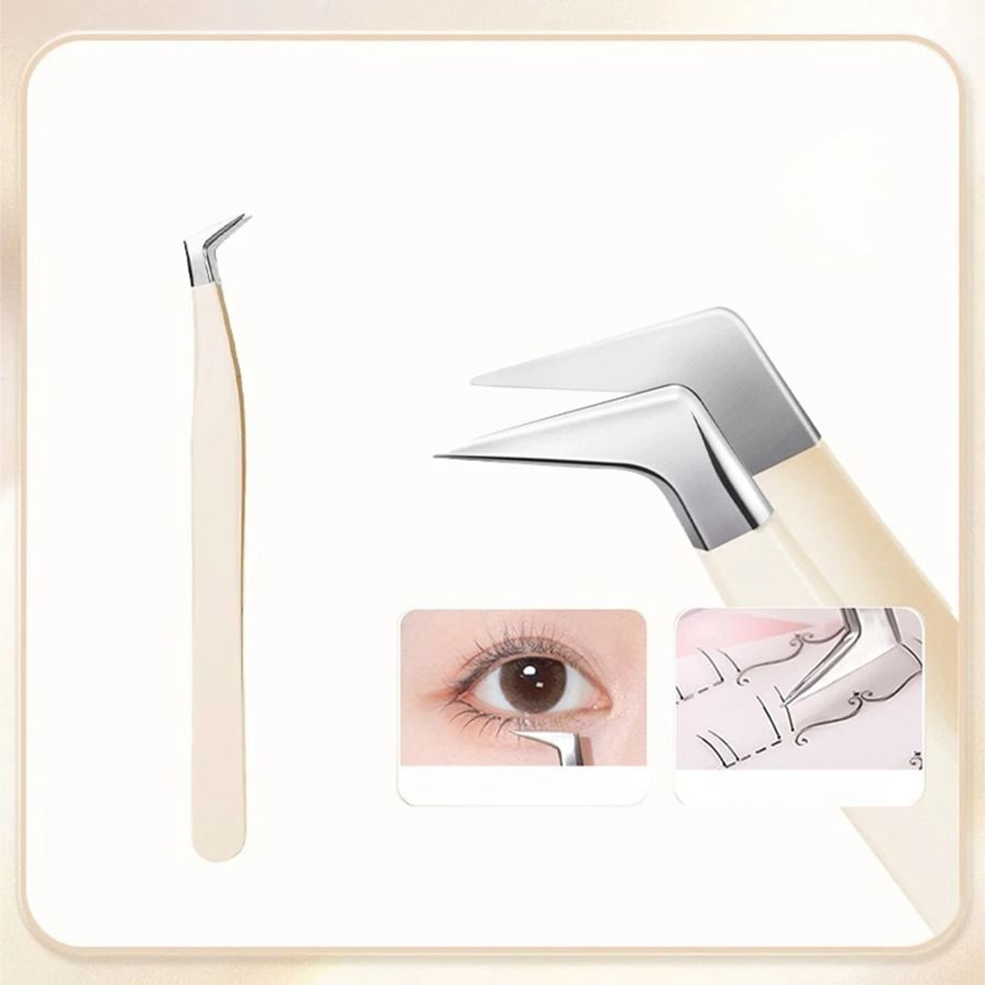 Stainless Steel Precision Eyelash Extension Tweezers 11